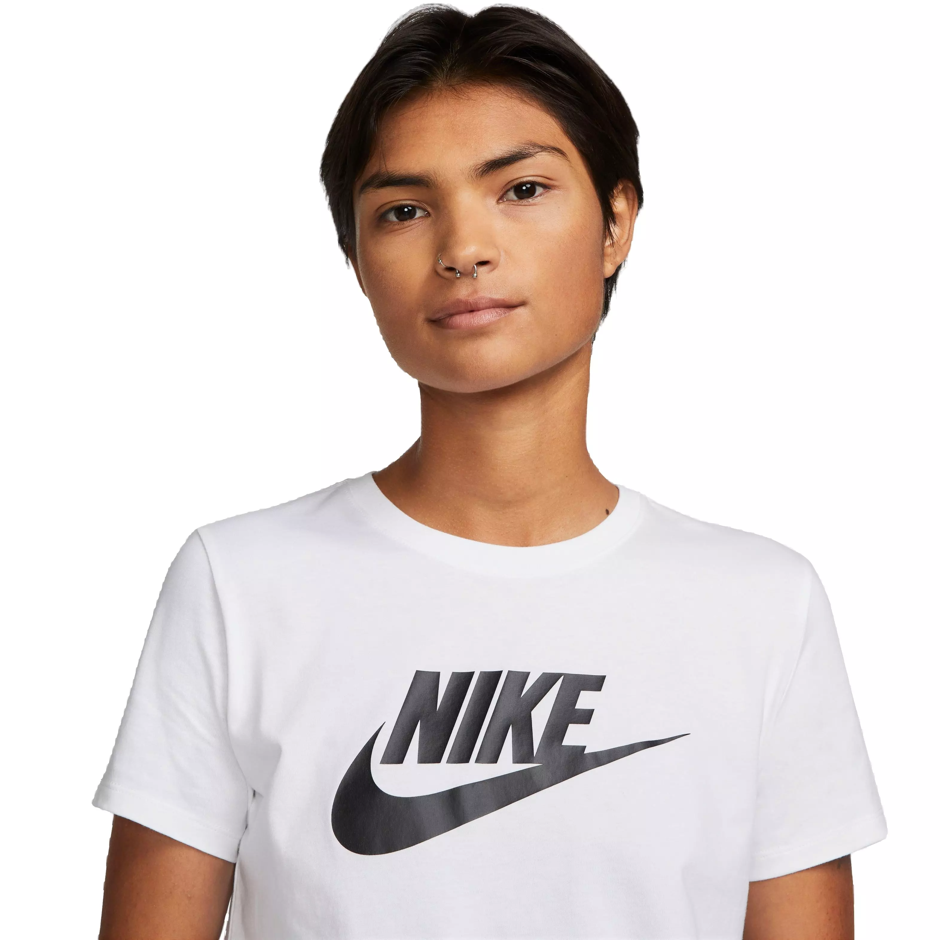 Nike Women's Sportswear Essential Tee-White - WHITE