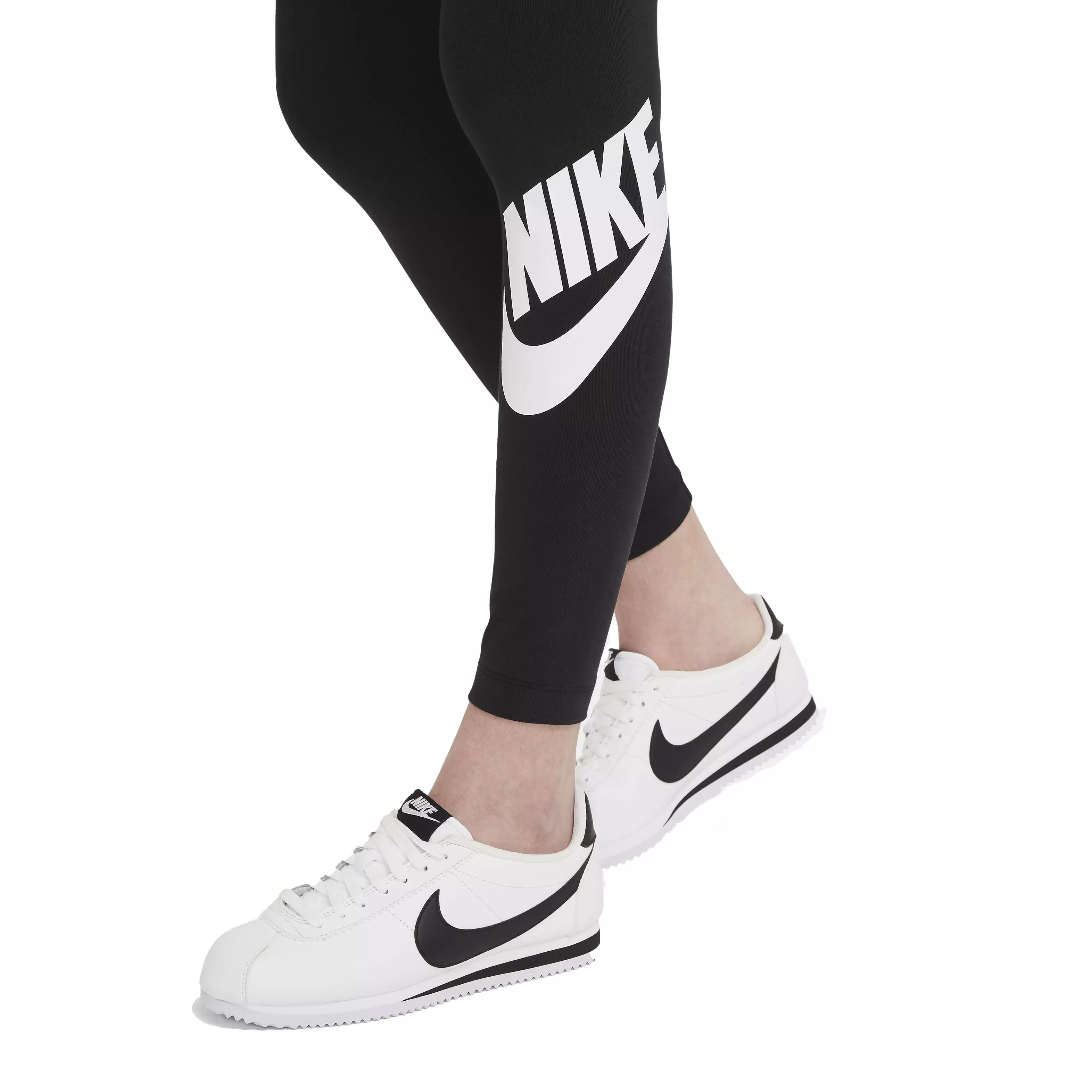 Nike Women's Sportswear Essential High-Rise Leggings - Black - BLACK