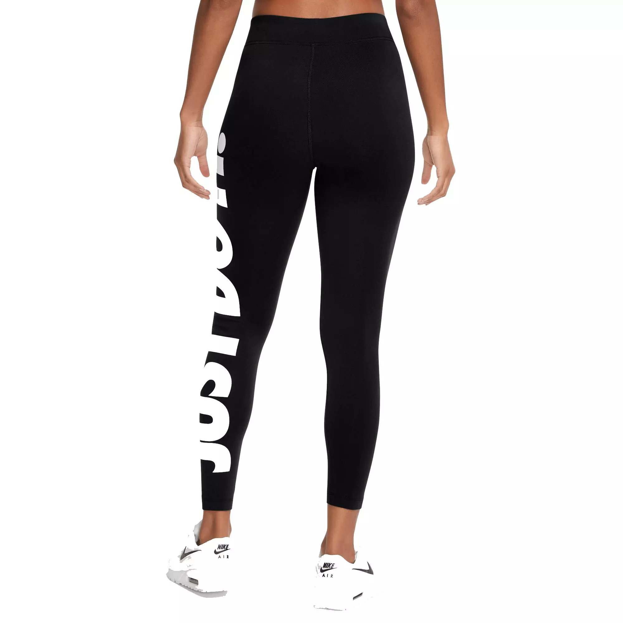 Nike Women's Sportswear Essential High-Rise Black Leggings - BLACK