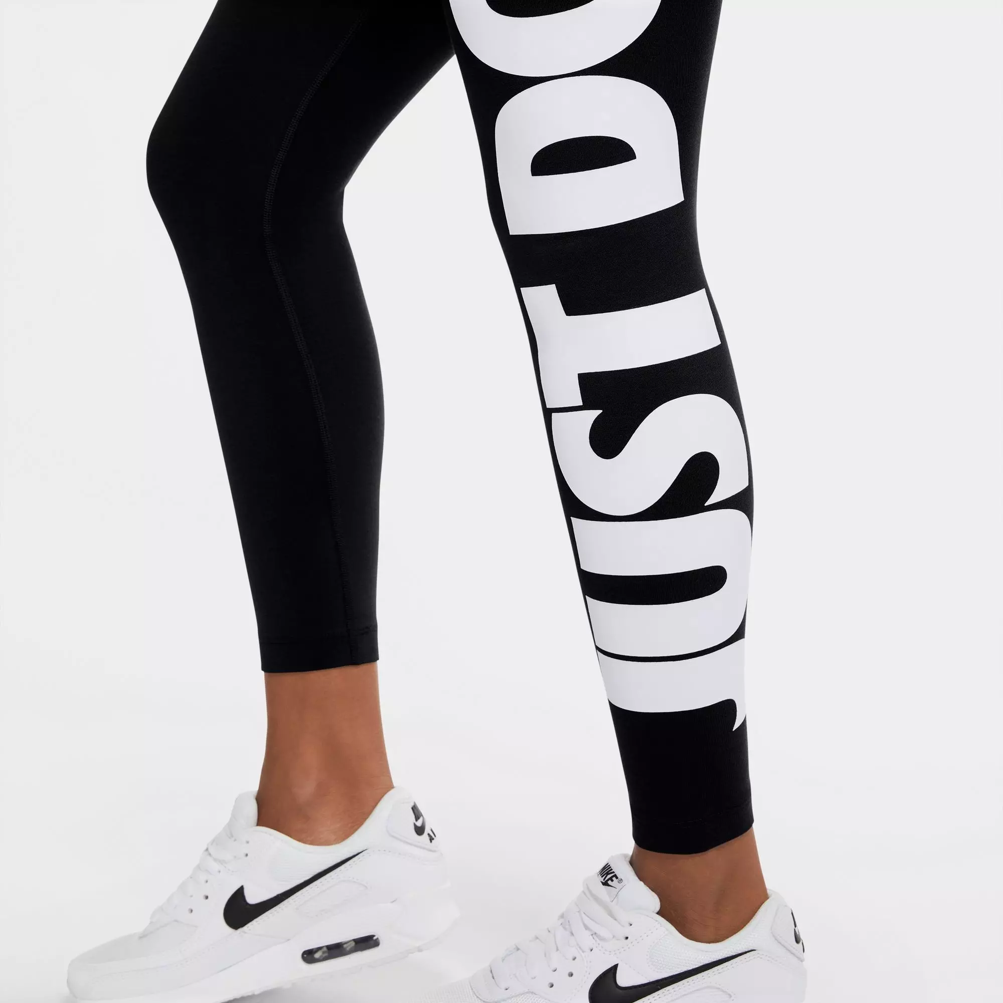 Nike Women's Sportswear Essential High-Rise Black Leggings - BLACK
