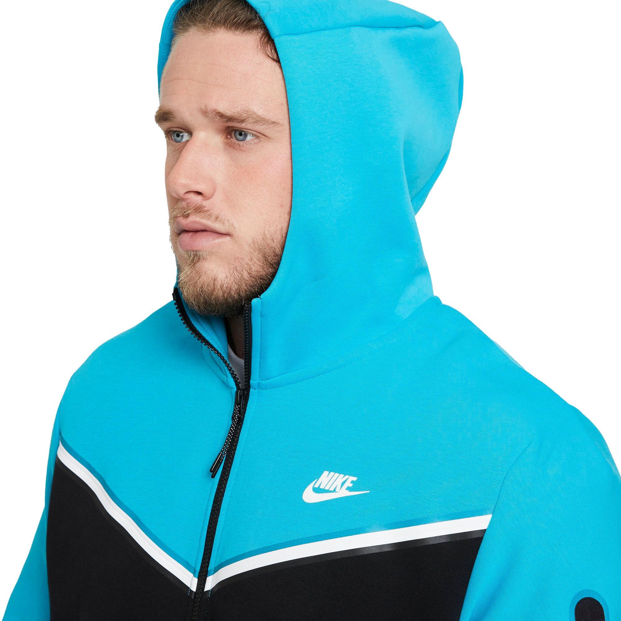 Nike hoodie pink hot sale and blue