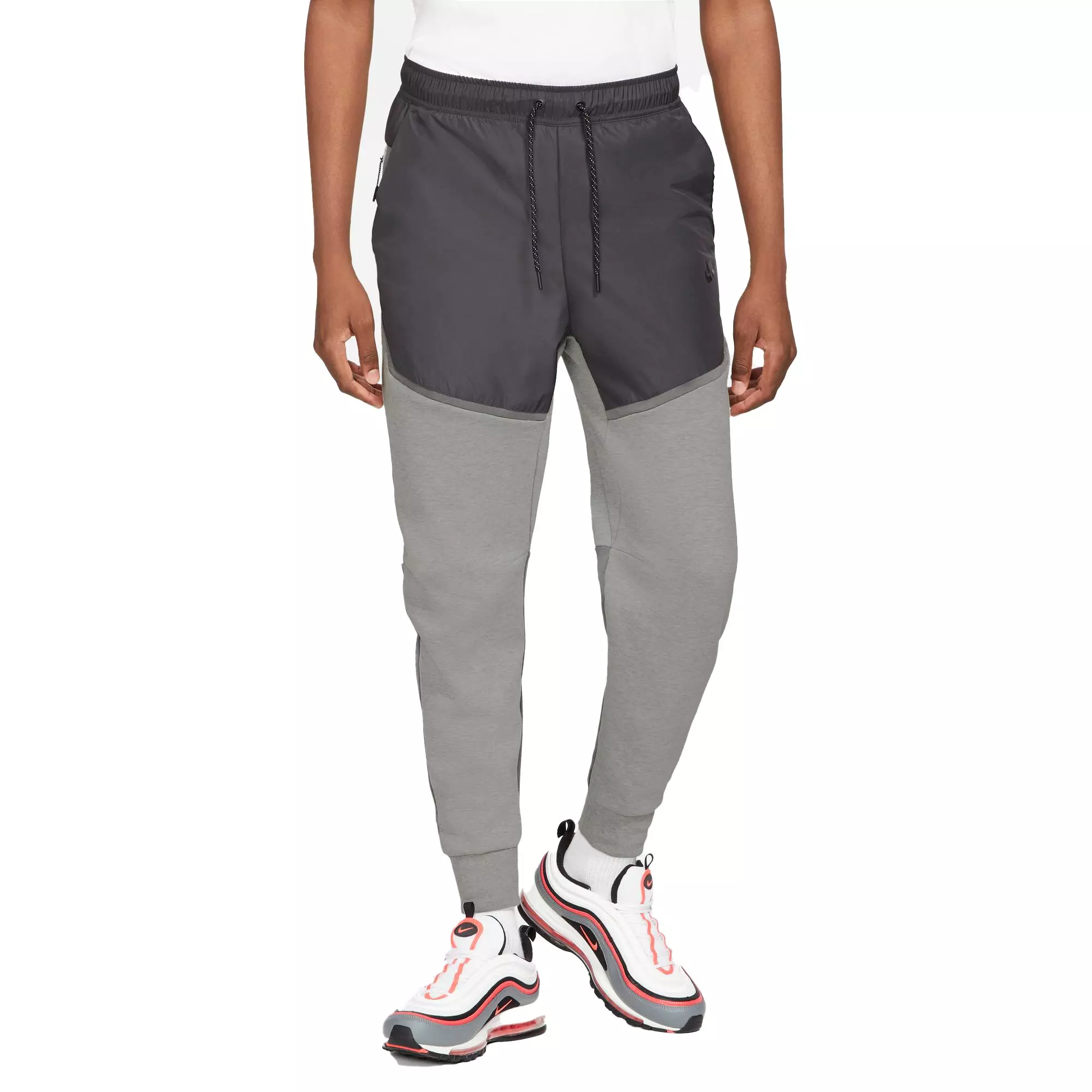Nike Men's Sportswear Tech Fleece Black/Grey Joggers - Hibbett