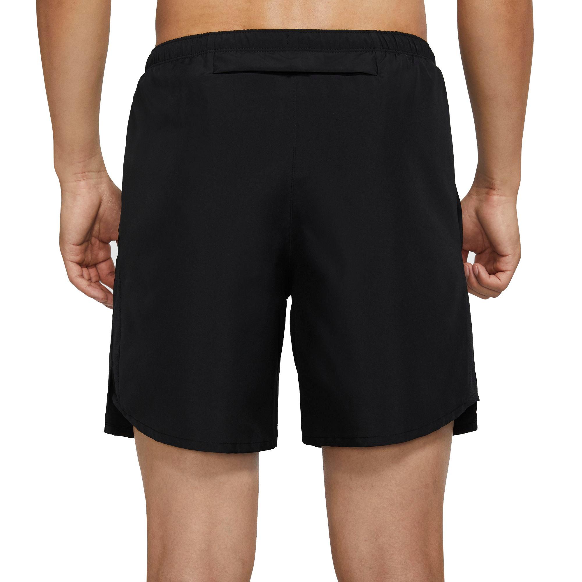 Nike Men's Challenger 7" Brief-Lined Running Shorts - BLACK Thumbnail View 2