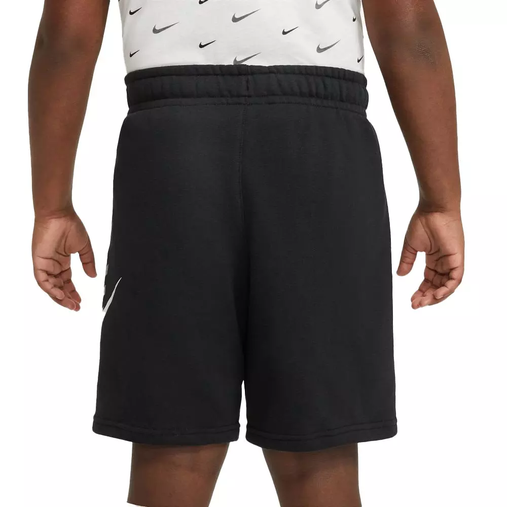 Nike Big Boys' Sportswear Club Black Fleece Shorts - BLACK