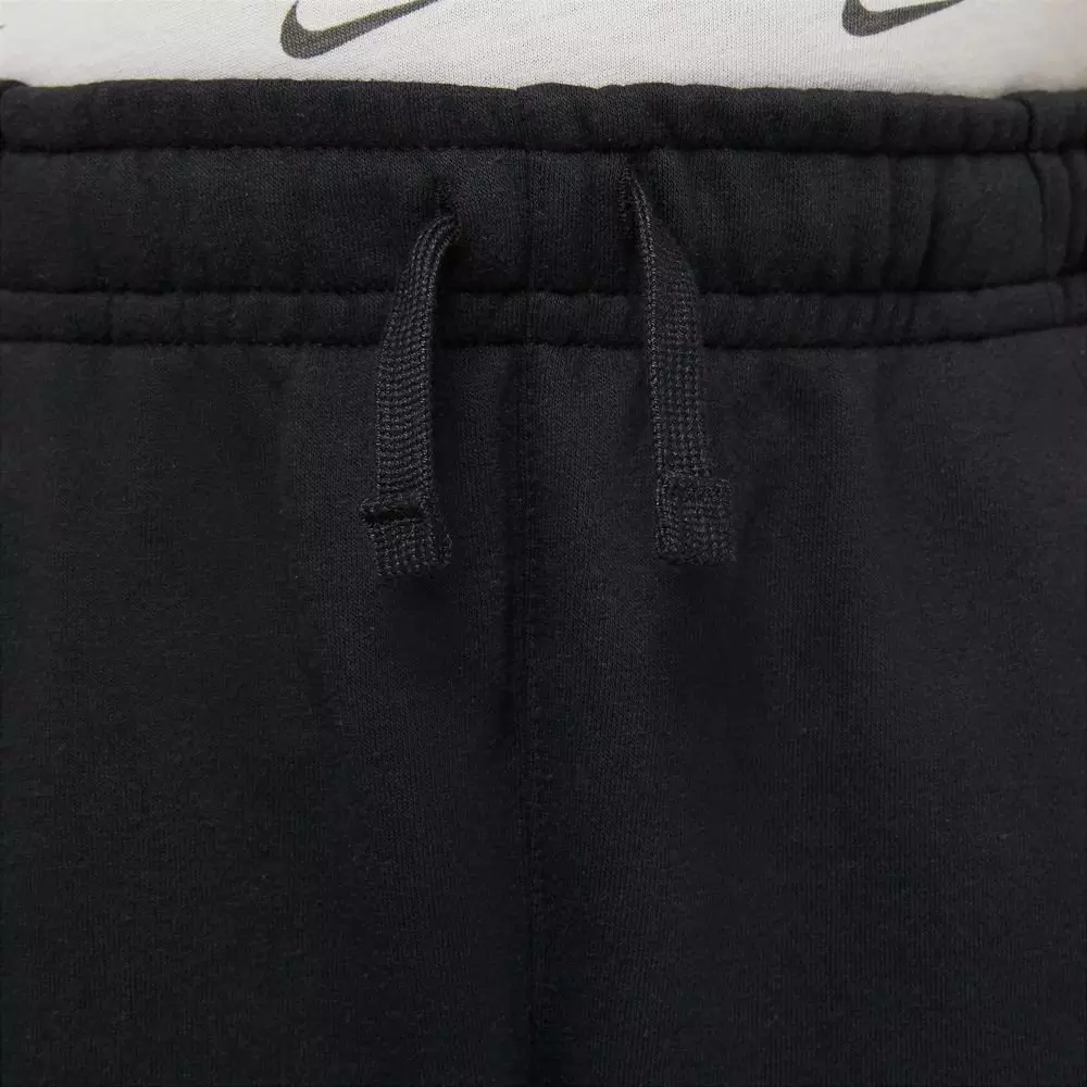 Nike Big Boys' Sportswear Club Black Fleece Shorts - BLACK