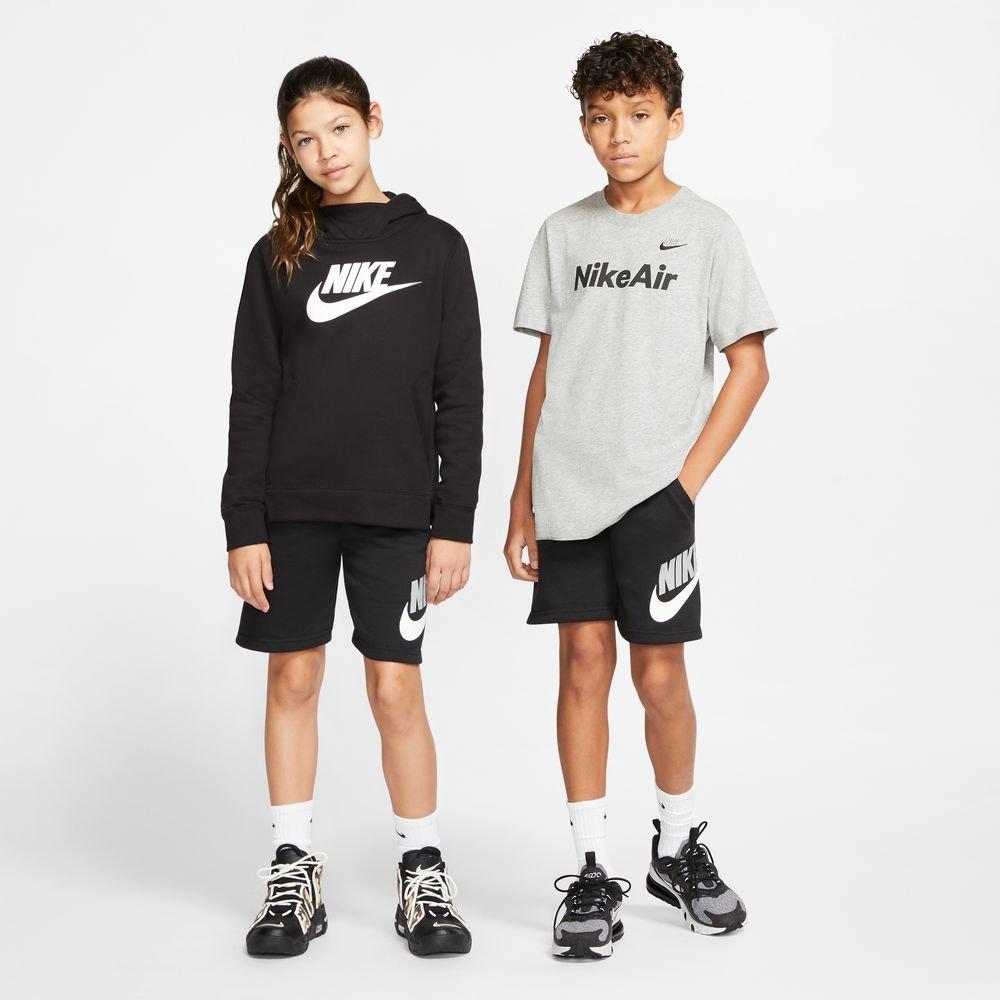 Nike Big Boys' Sportswear Club Black Fleece Shorts - BLACK Thumbnail View 8