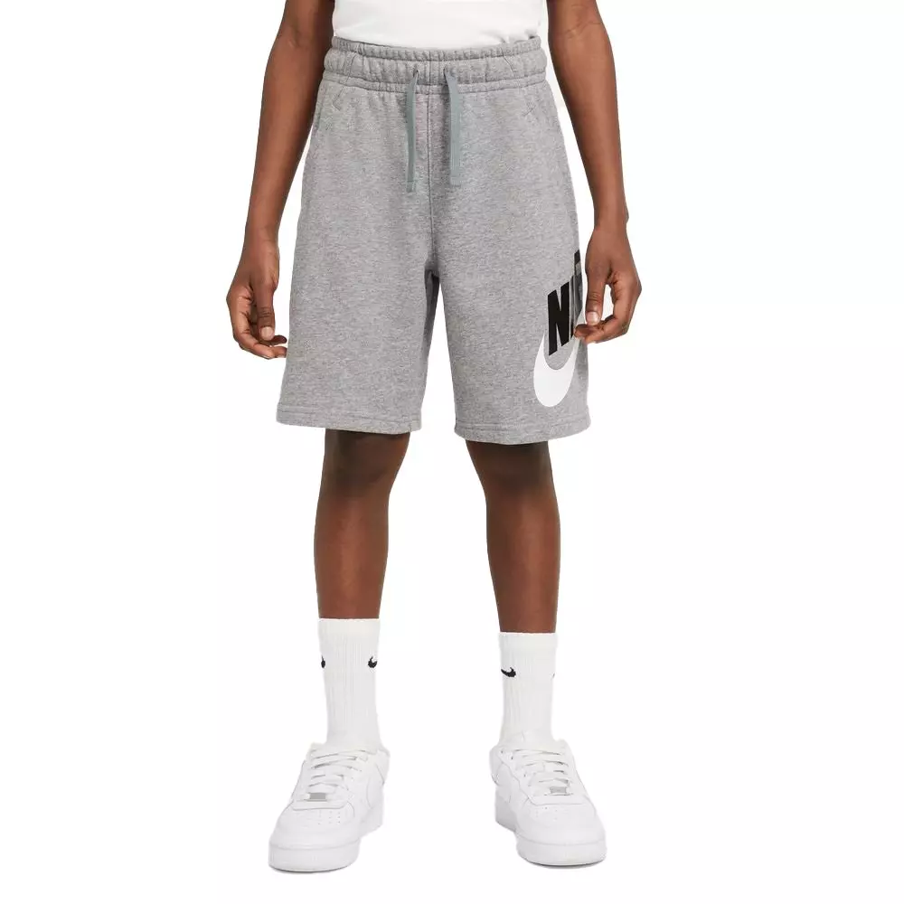 Nike Men's Sportswear Club Grey Graphic Shorts - Hibbett