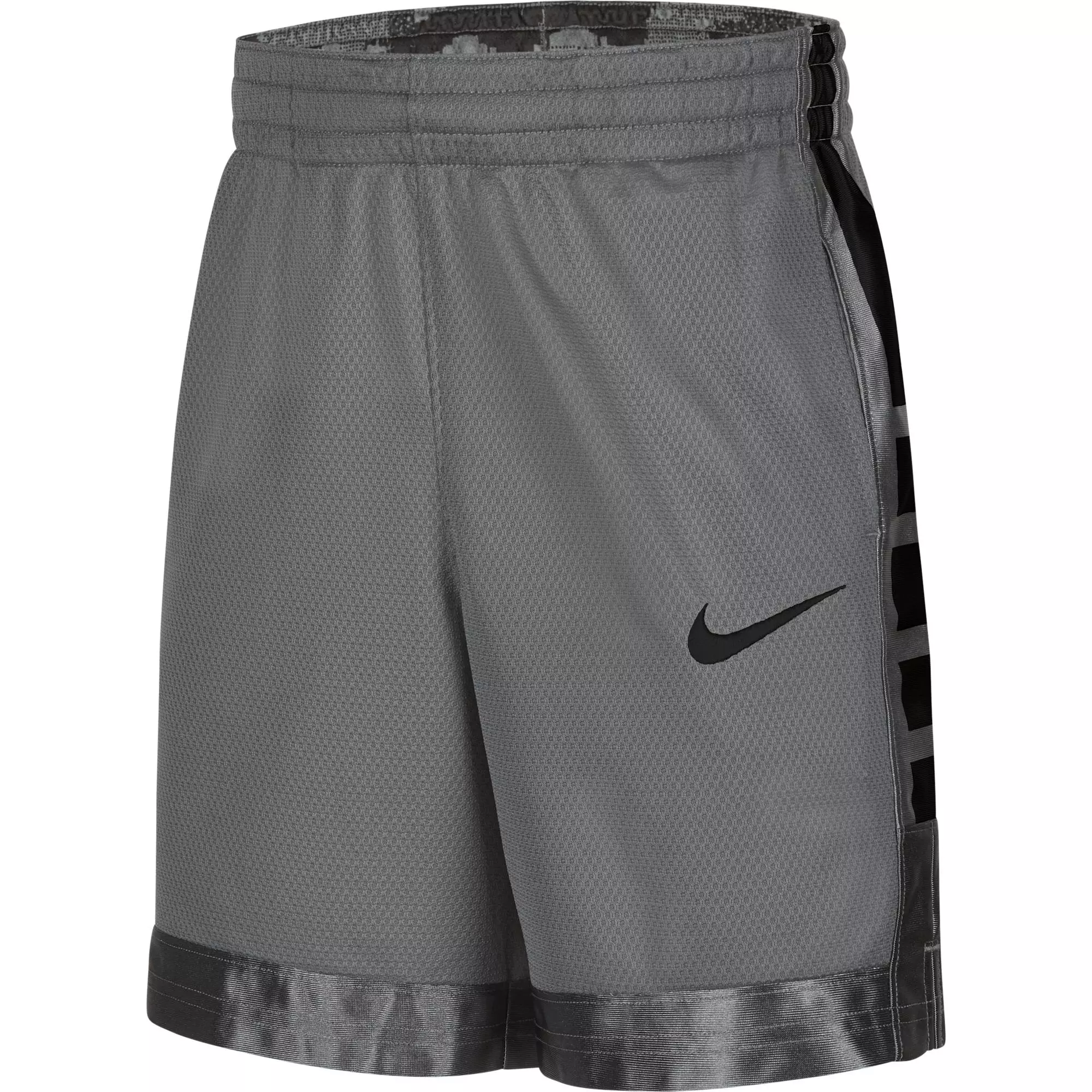 Nike Boys' Dri-FIT Elite Gray Stripe Shorts - Hibbett