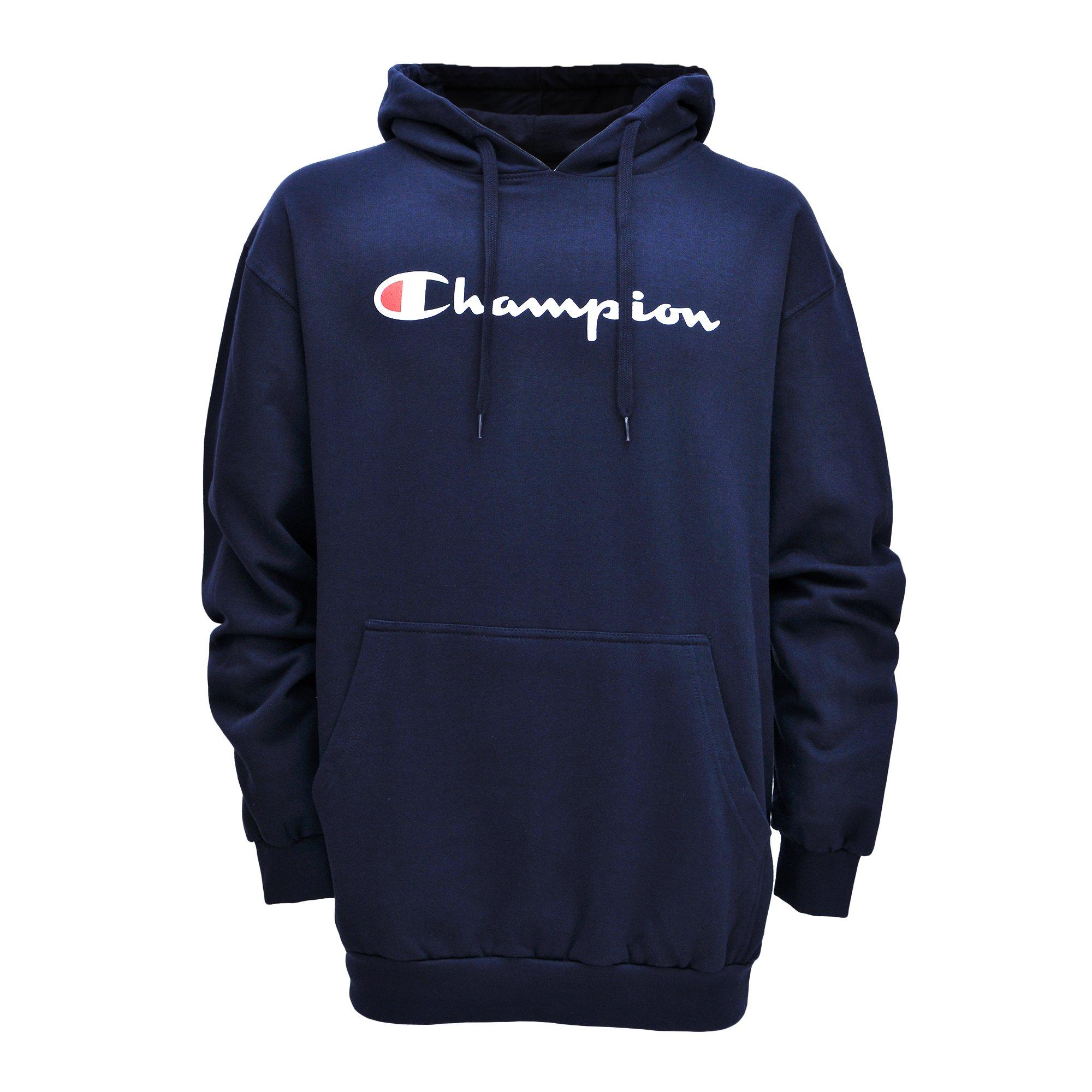 mens navy blue champion hoodie