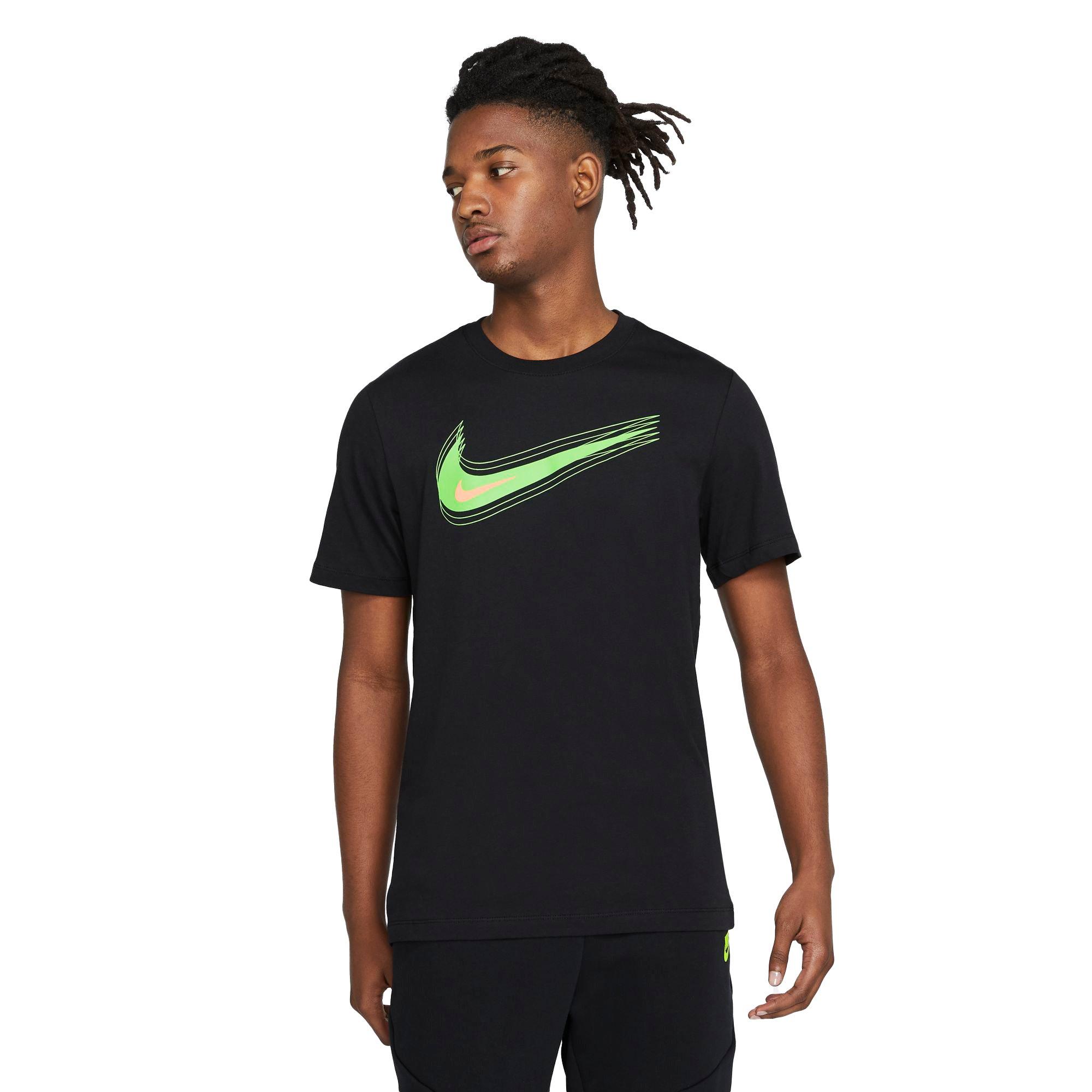 Black and best sale green nike shirt