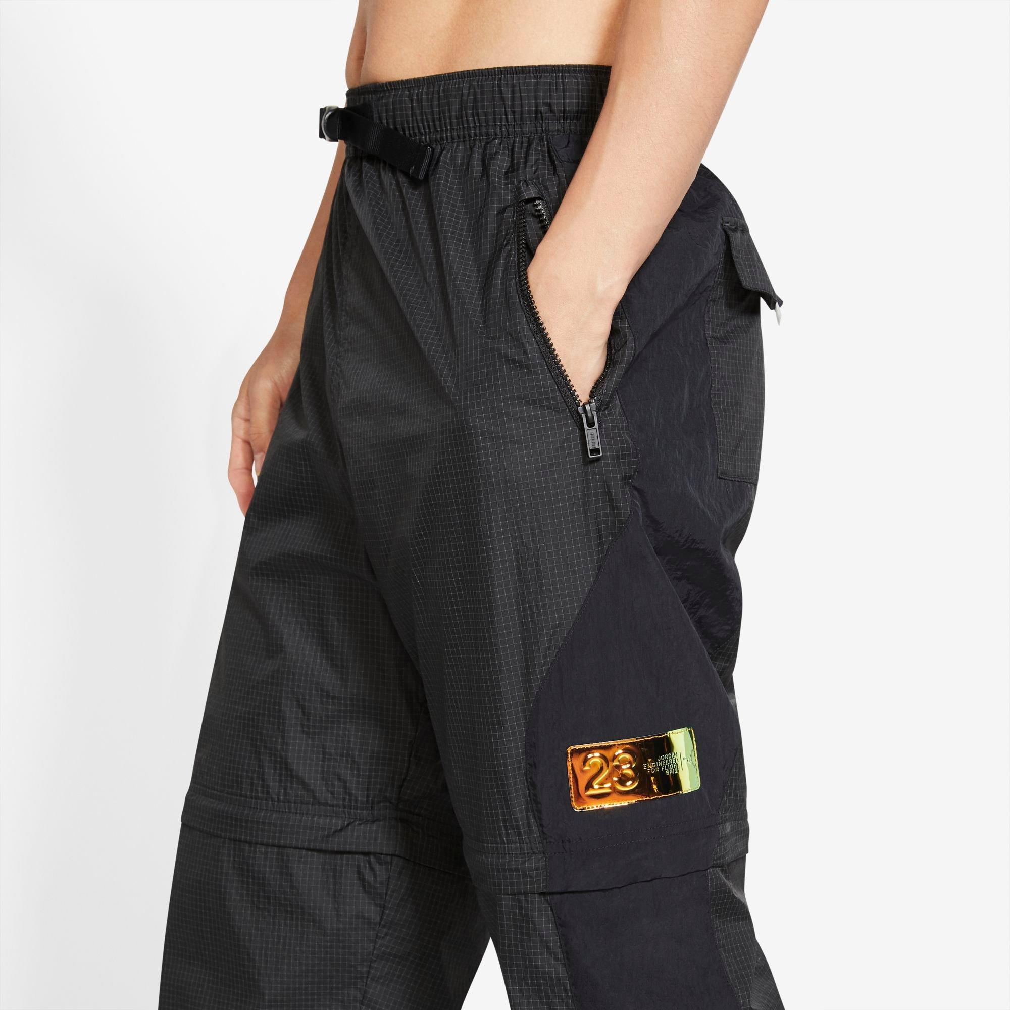 Jordan 23 Engineered Men's Convertible Track Pants - BLACK Thumbnail View 3