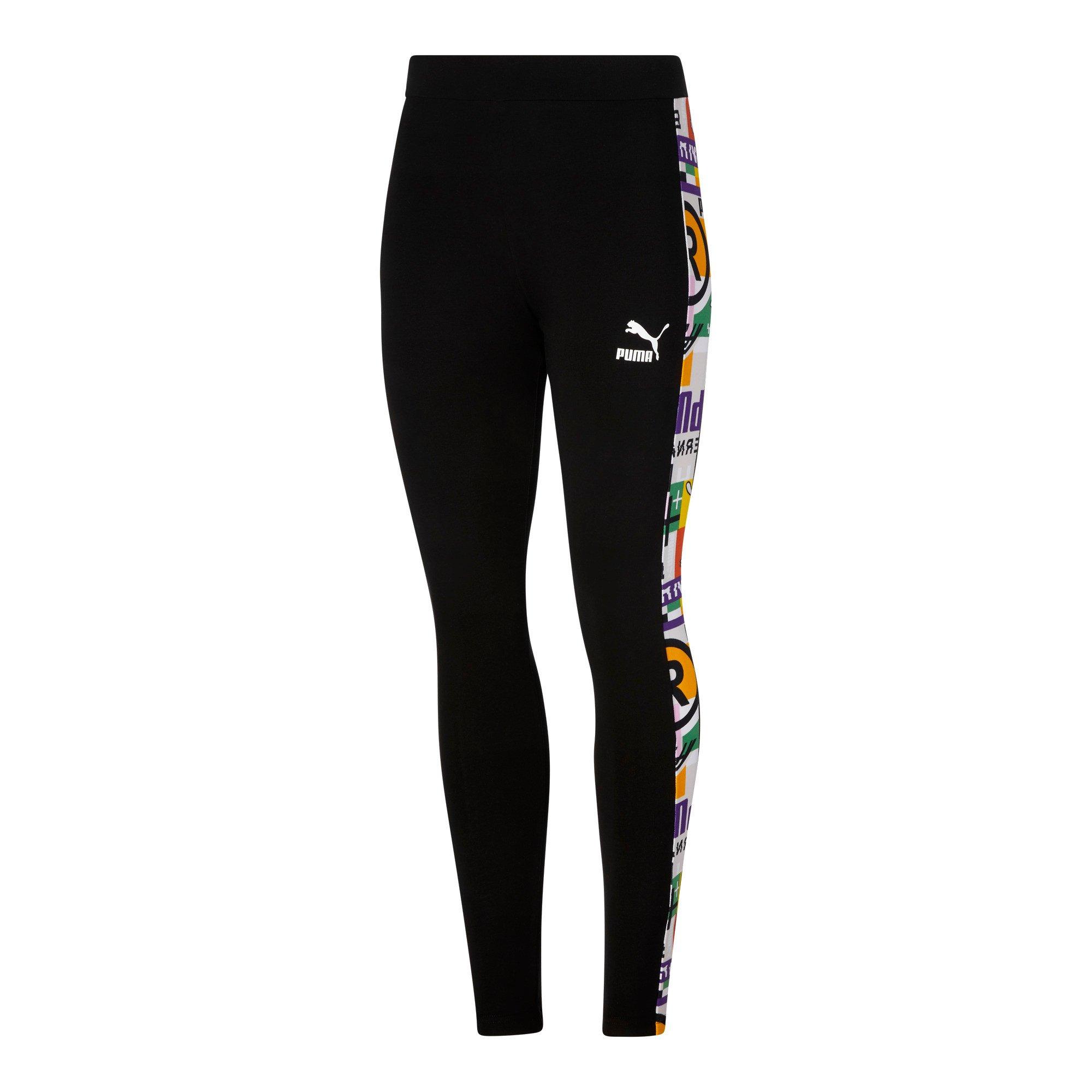 Puma Women's T7 Shiny Leggings - Black - Hibbett