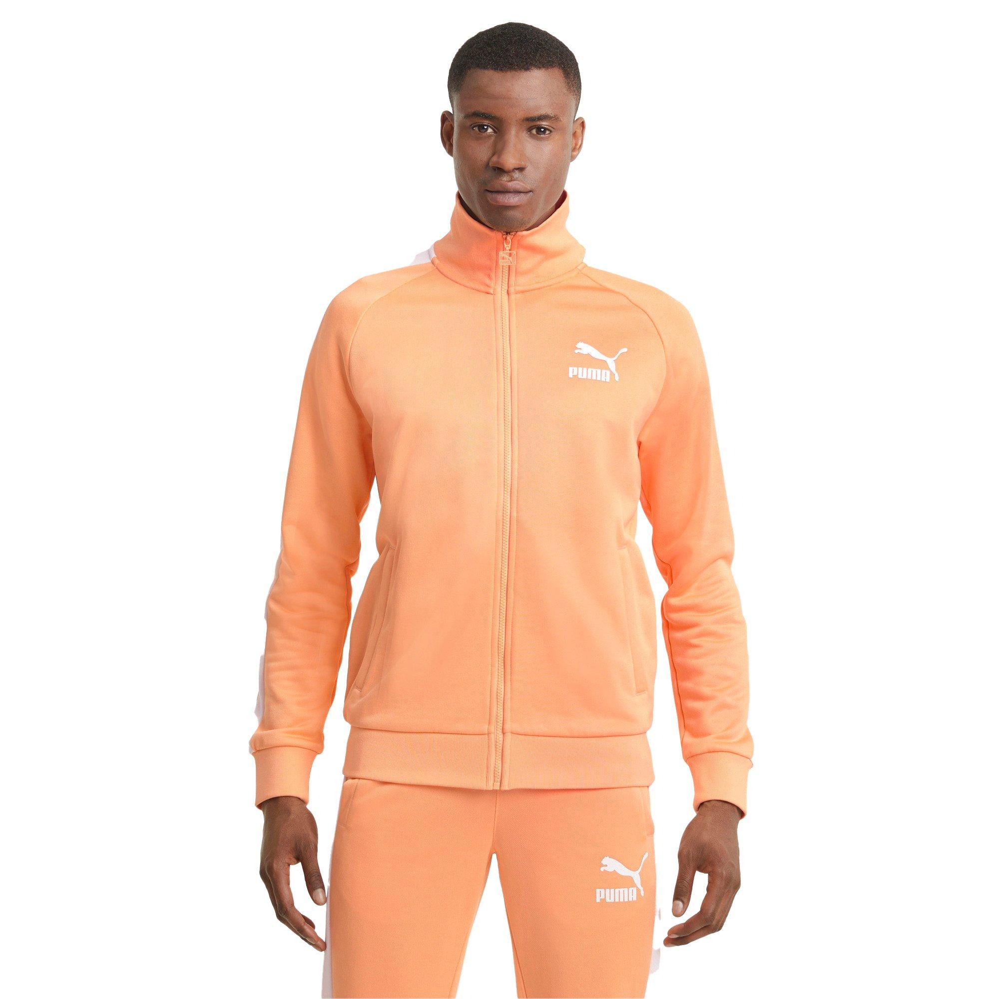 Puma orange outlet track jacket