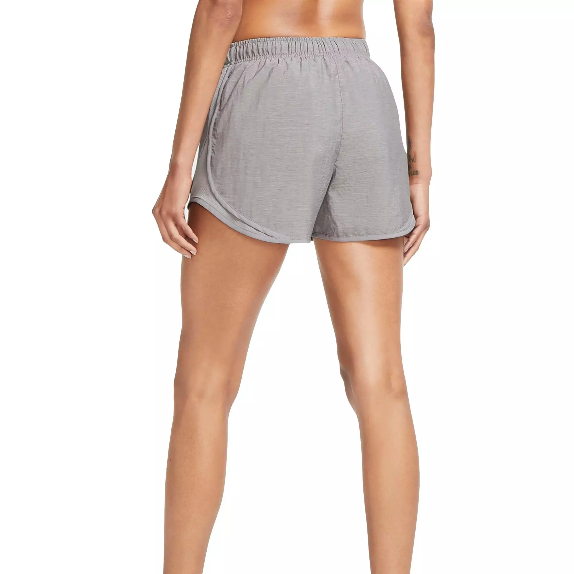 Nike Women's Tempo Heathered Grey Running Shorts - GREY