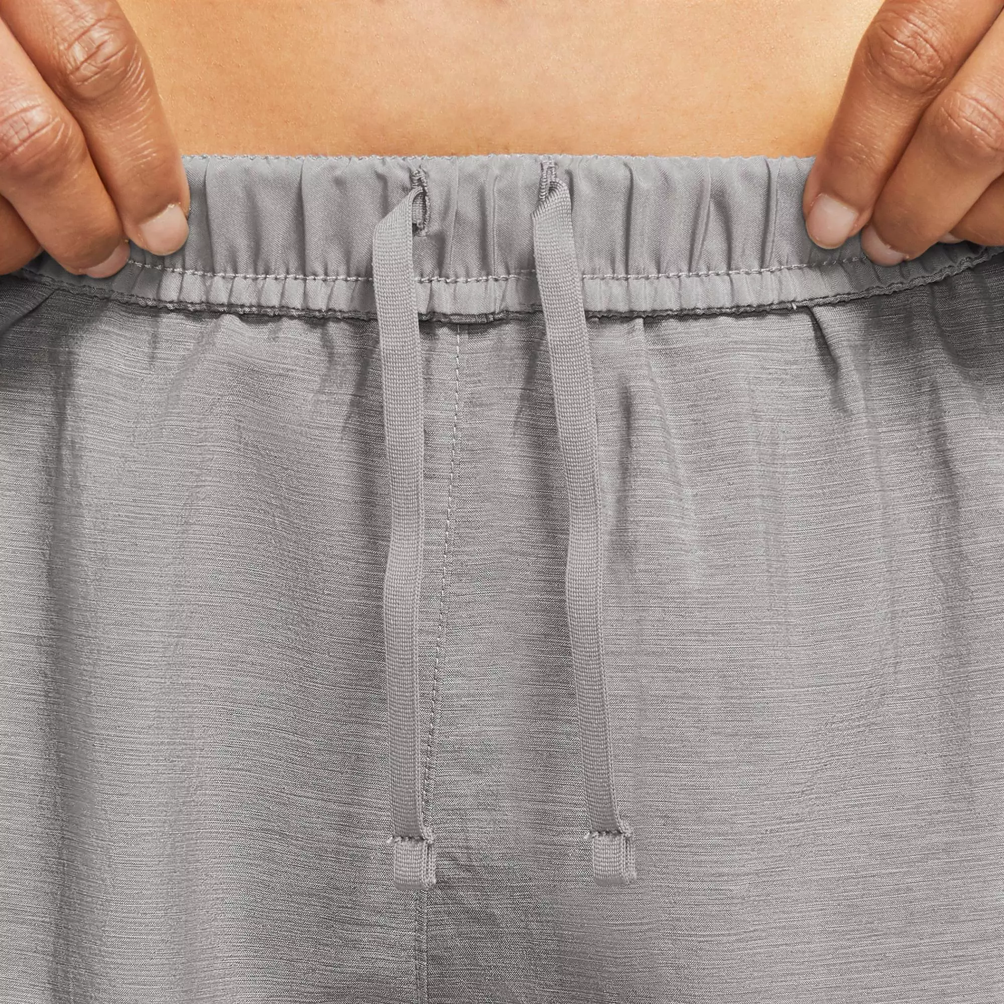 Nike Women's Tempo Heathered Grey Running Shorts - GREY