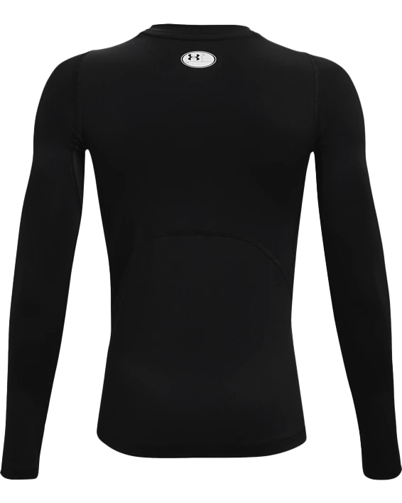 Under Armour HeatGear Long-Sleeve Boys' Black Compression Shirt