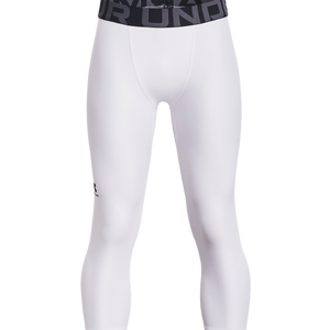 Under Armour Boys' "White" HeatGear 3/4 Leggings