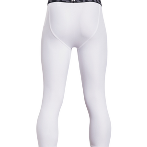Under Armour Boys' "White" HeatGear 3/4 Leggings