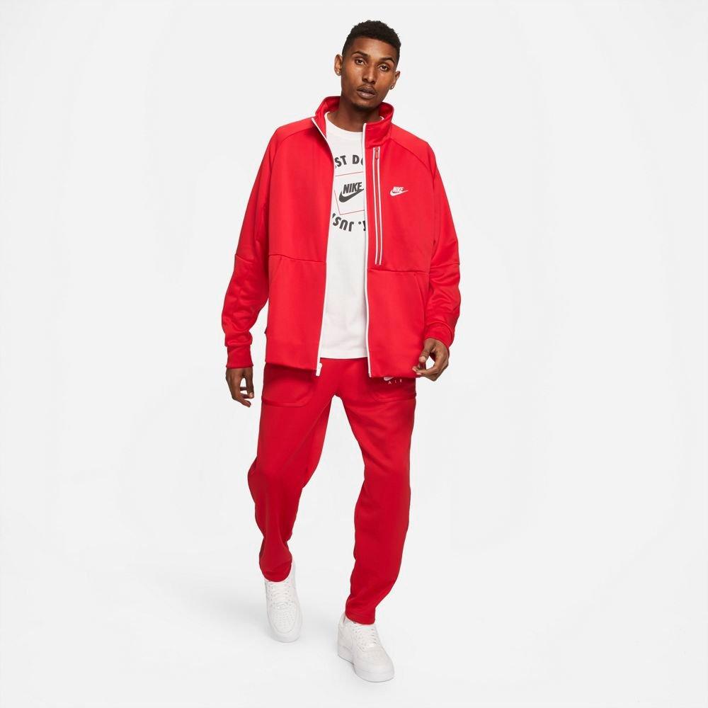 Nike tribute hotsell tracksuit red