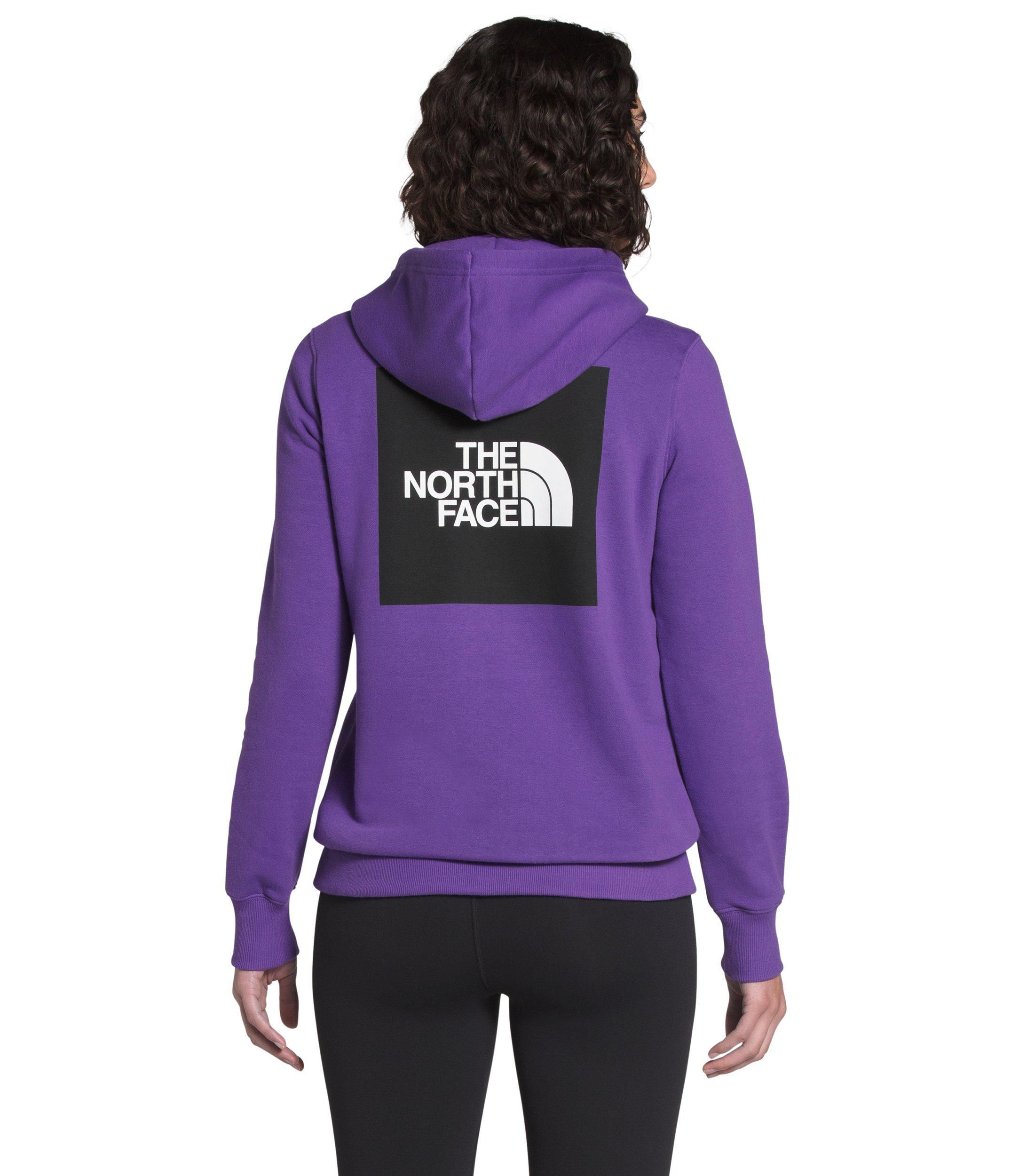 womens north face sweatshirt purple