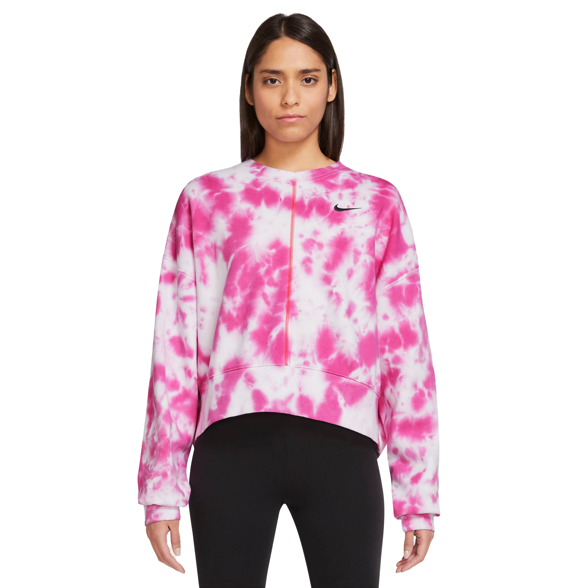 posponer cine Qué Nike Women's Sportswear Tie-Dye Crew "Pink" Sweatshirt