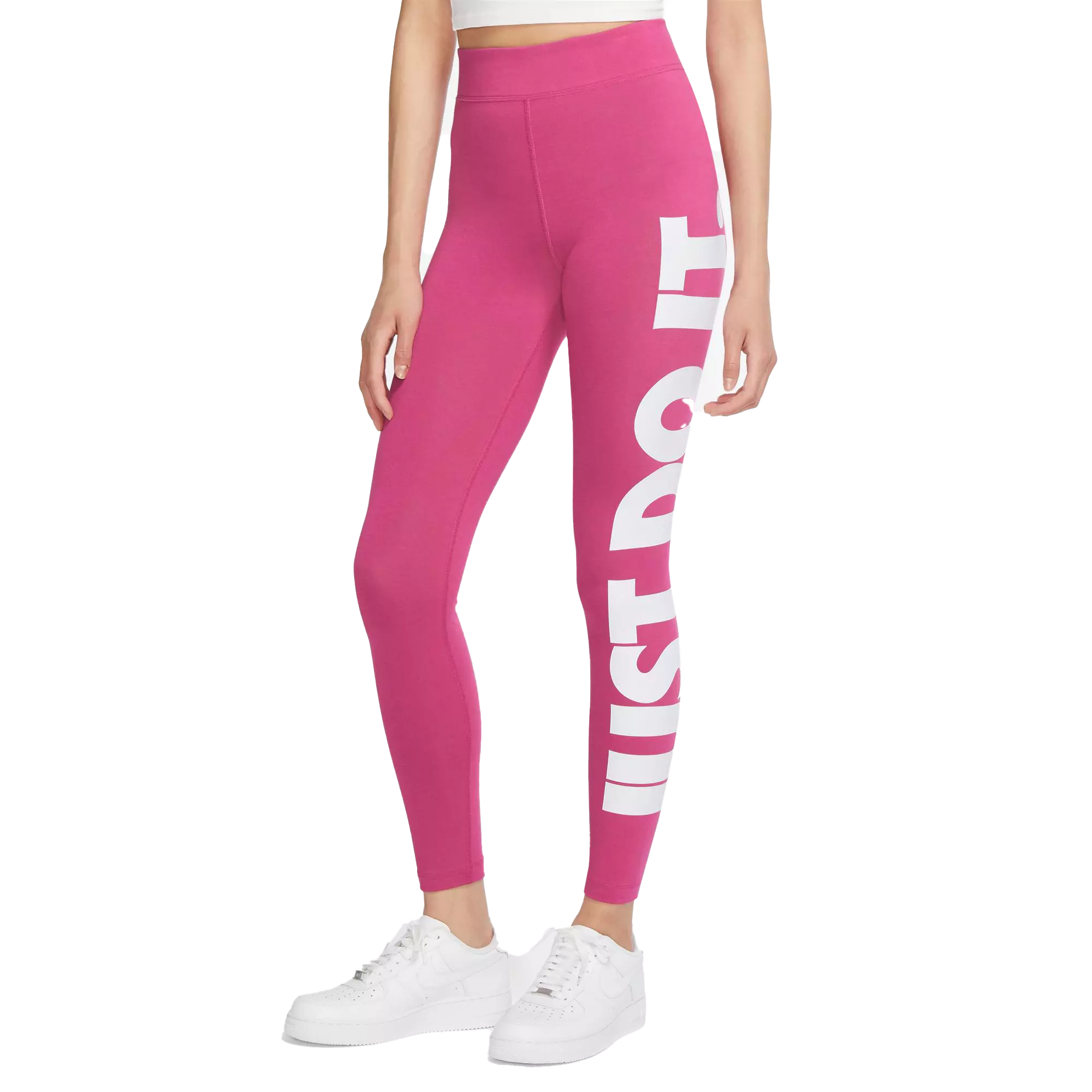 Nike Women's Sportswear Essential JDI Pink Leggings - Hibbett