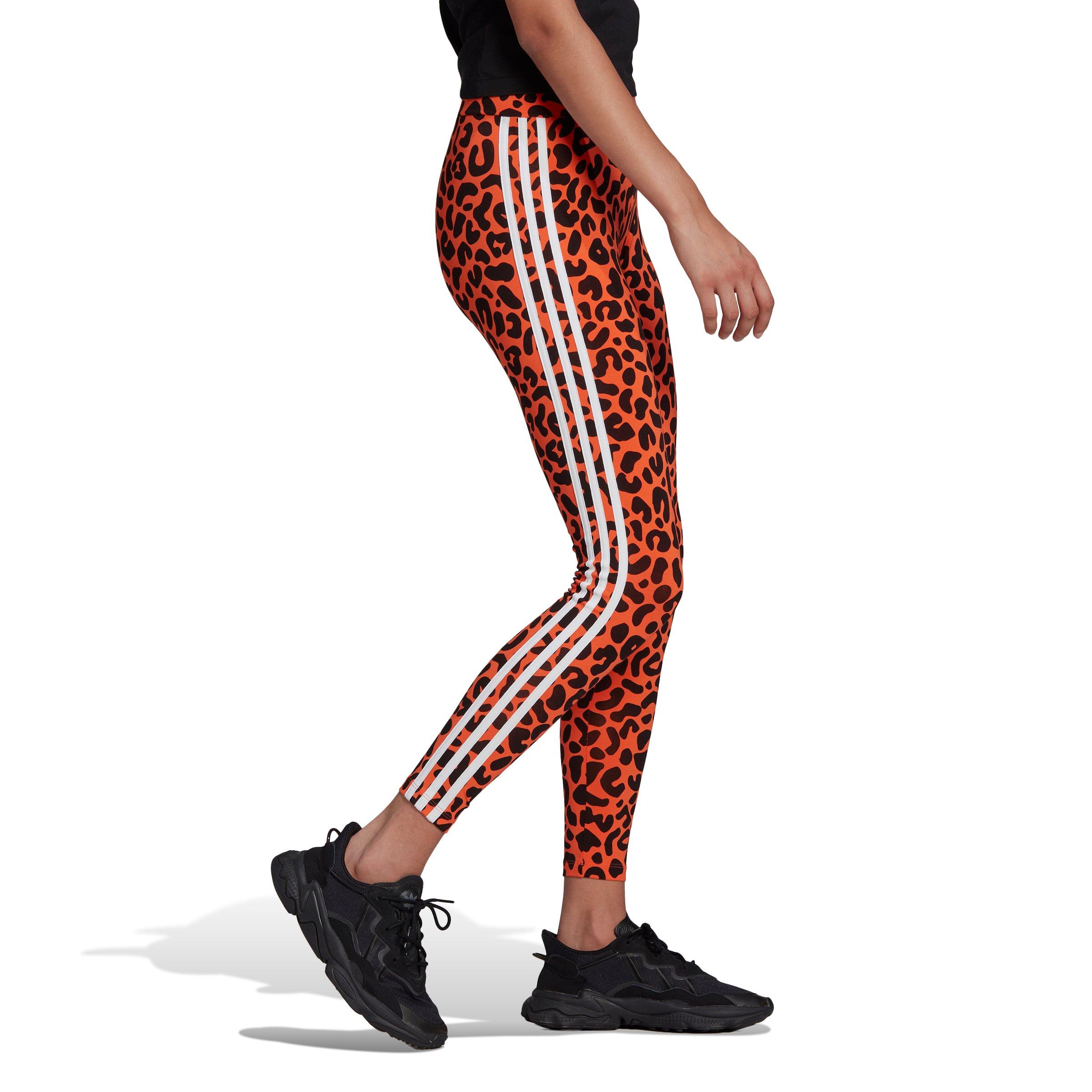 Adidas Leopard Print Stripe Tights