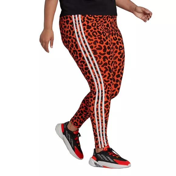 adidas Women's Rich Mnisi Cheetah Leggings-Orange