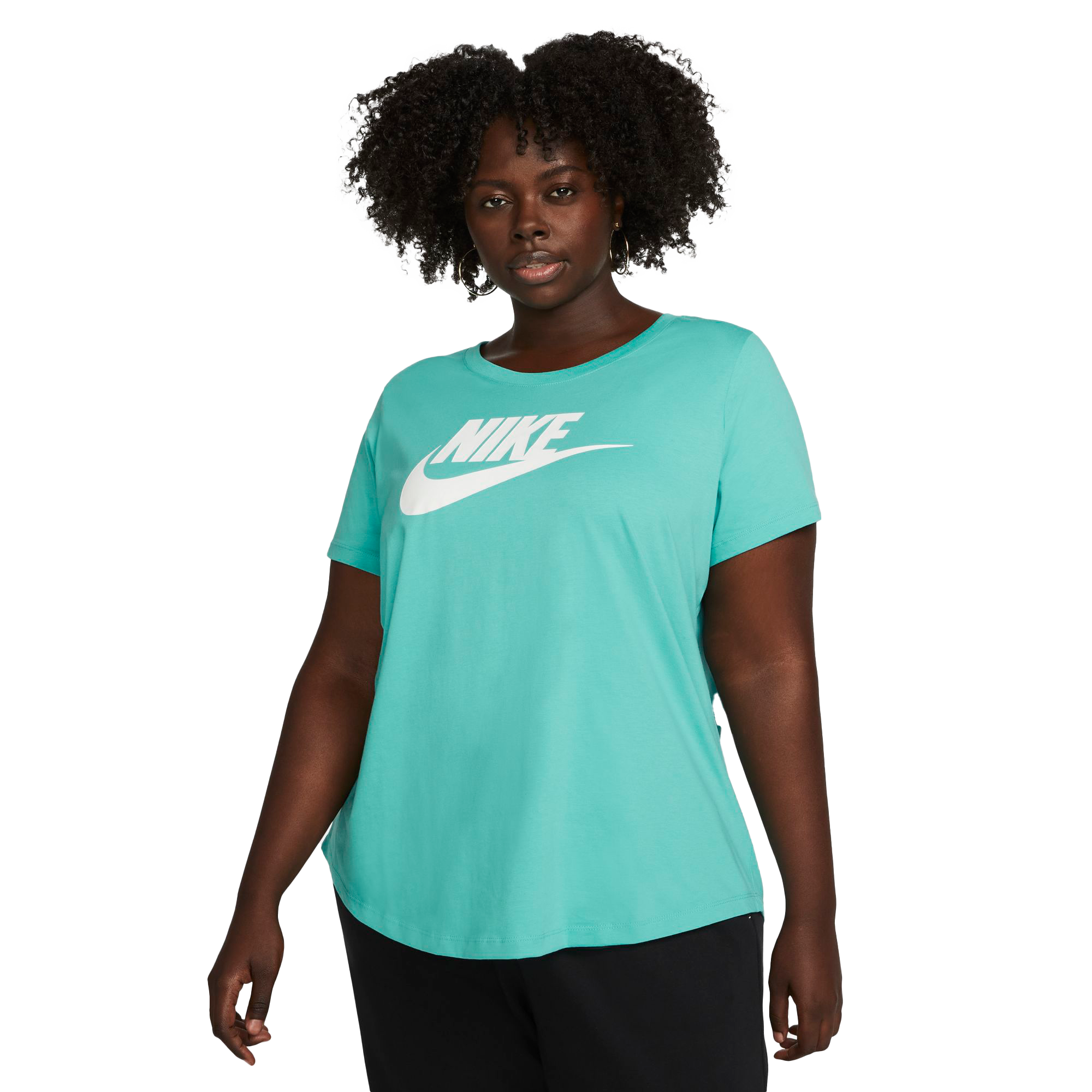 Nike Women's Plus Size Essentials Icon Futura T Shirt