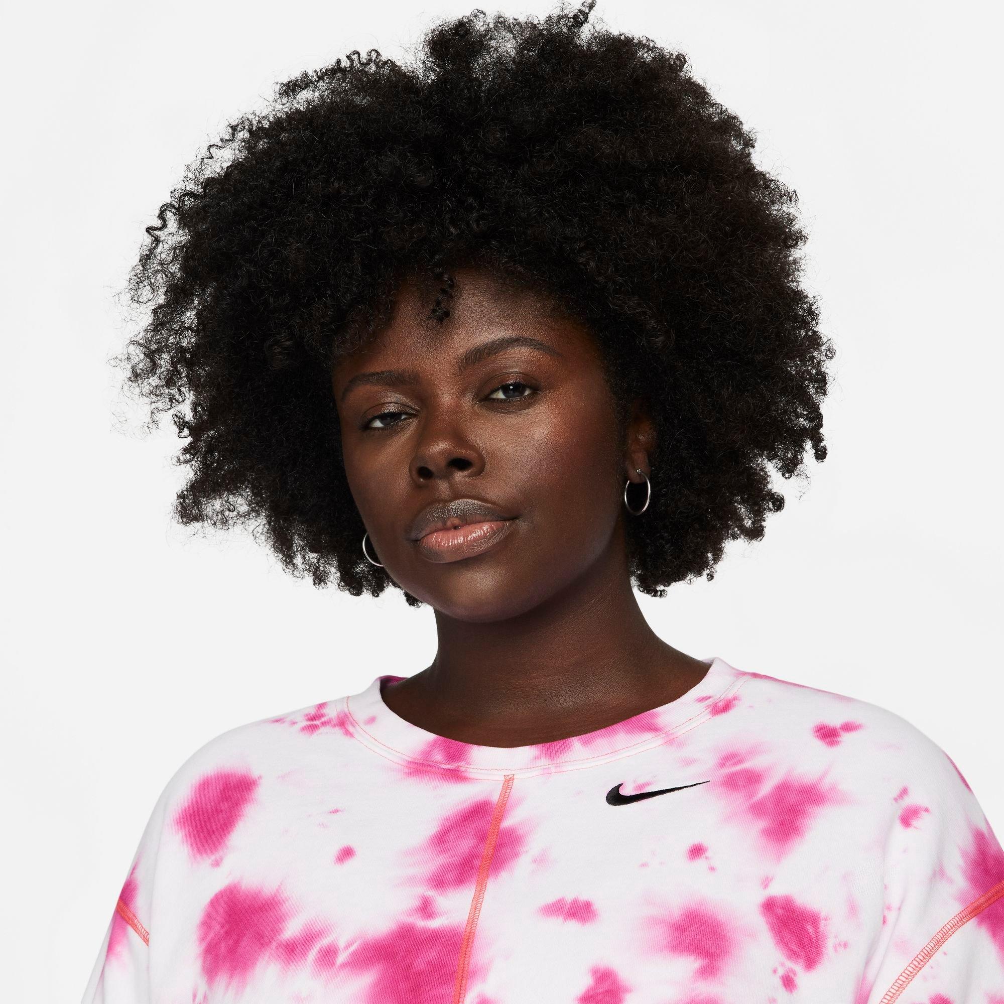 Nike Men's Sportswear Pink Tie-Dye T-Shirt - Hibbett