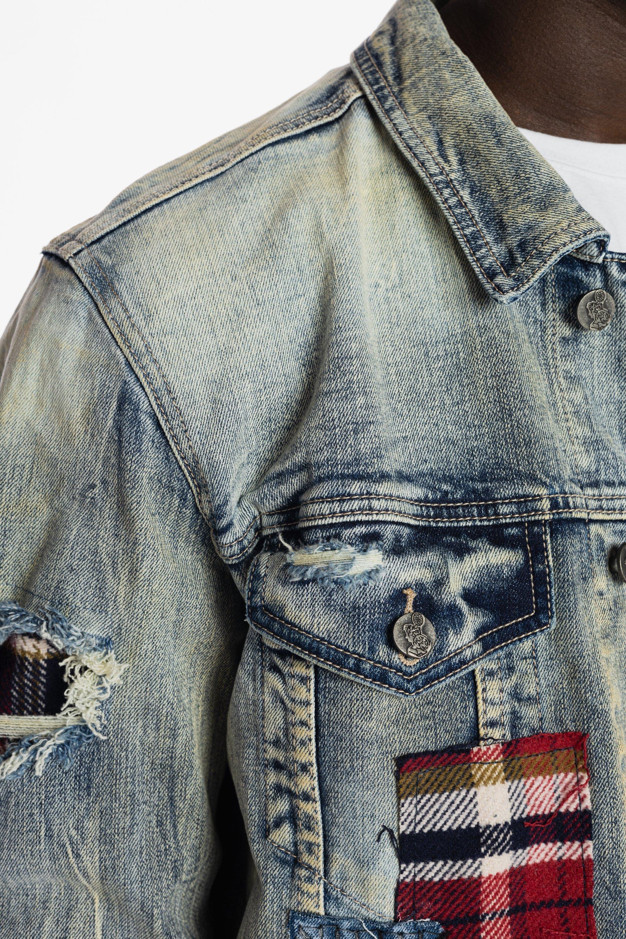 Shattered Denim Jacket – Daily Grind Boutique