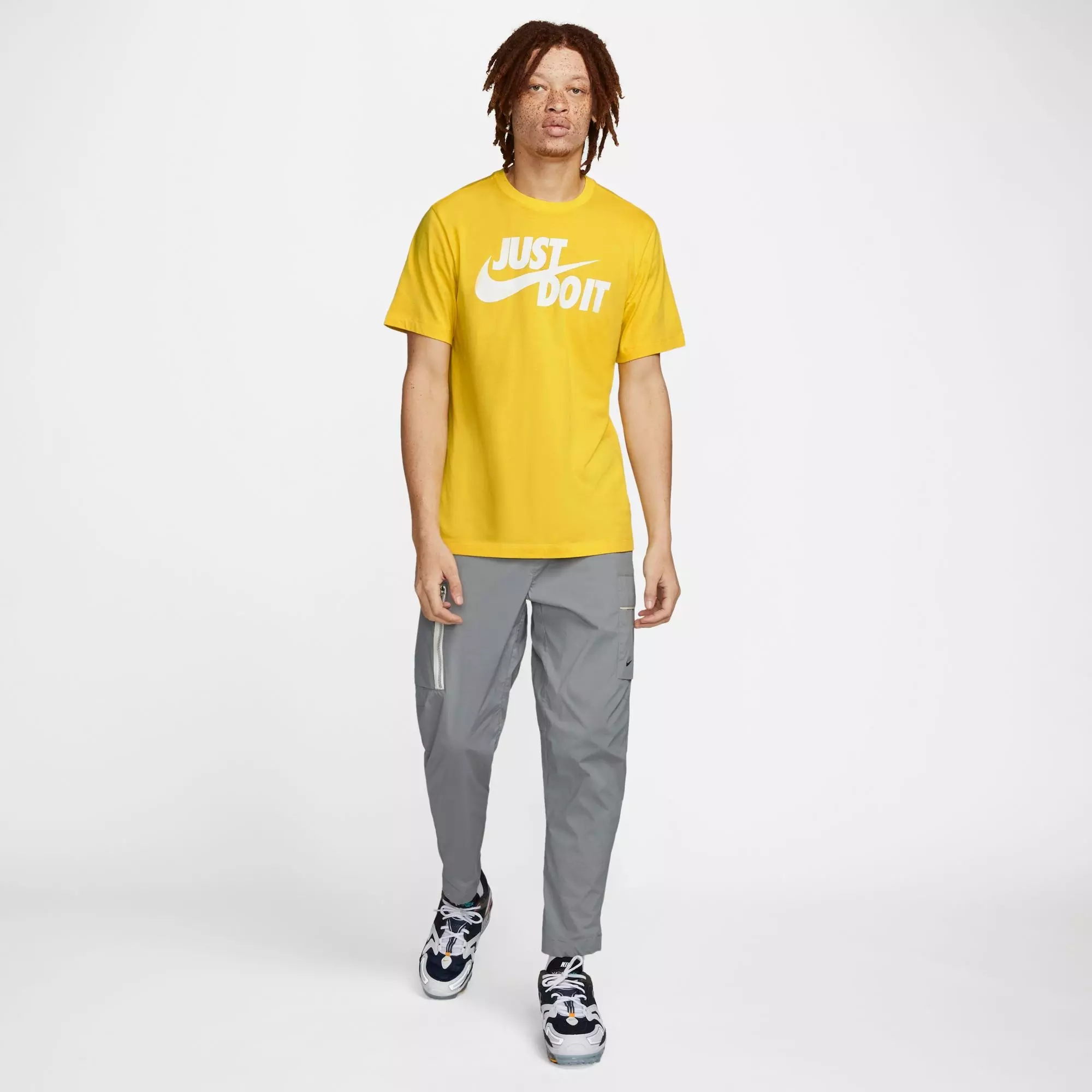 Nike Men's Sportswear JDI Swoosh "Yellow" Tee - YELLOW