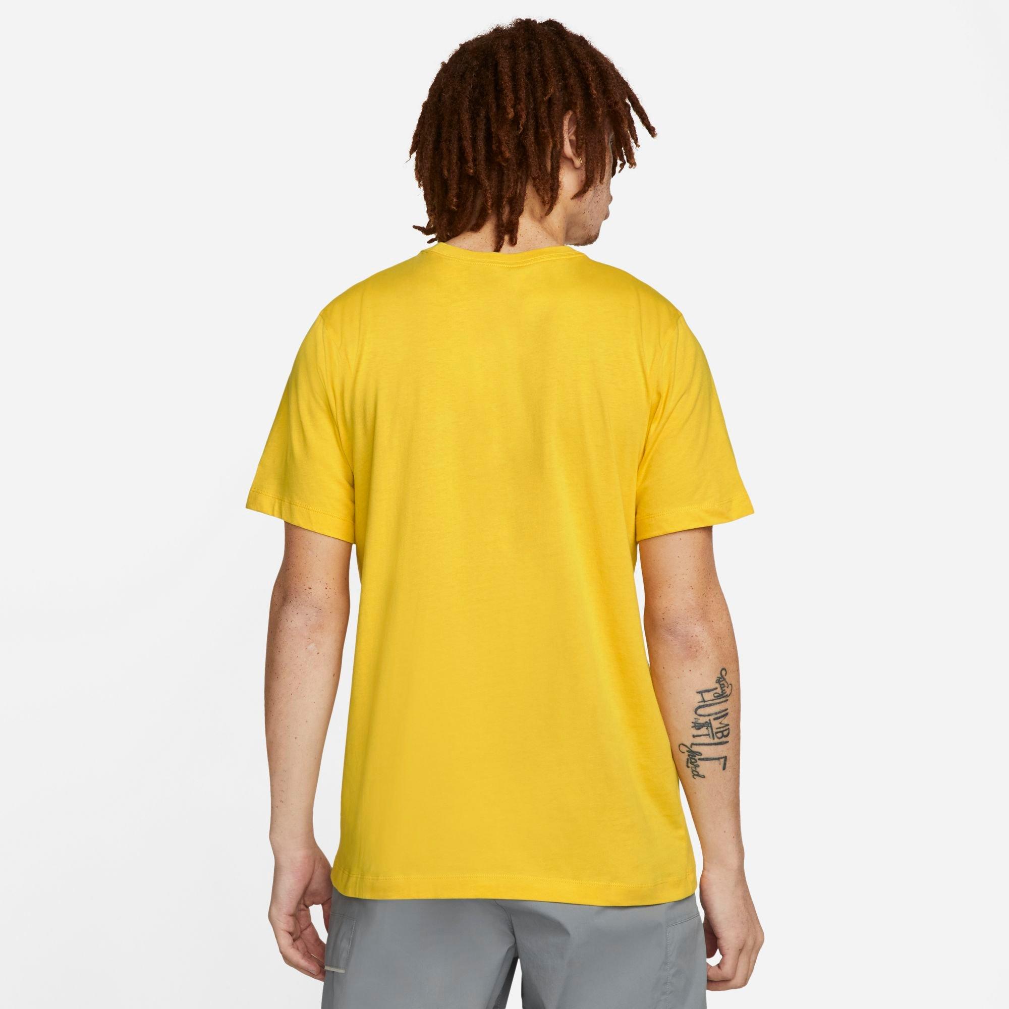 Nike Men's Sportswear JDI Swoosh "Yellow" Tee - YELLOW Thumbnail View 2