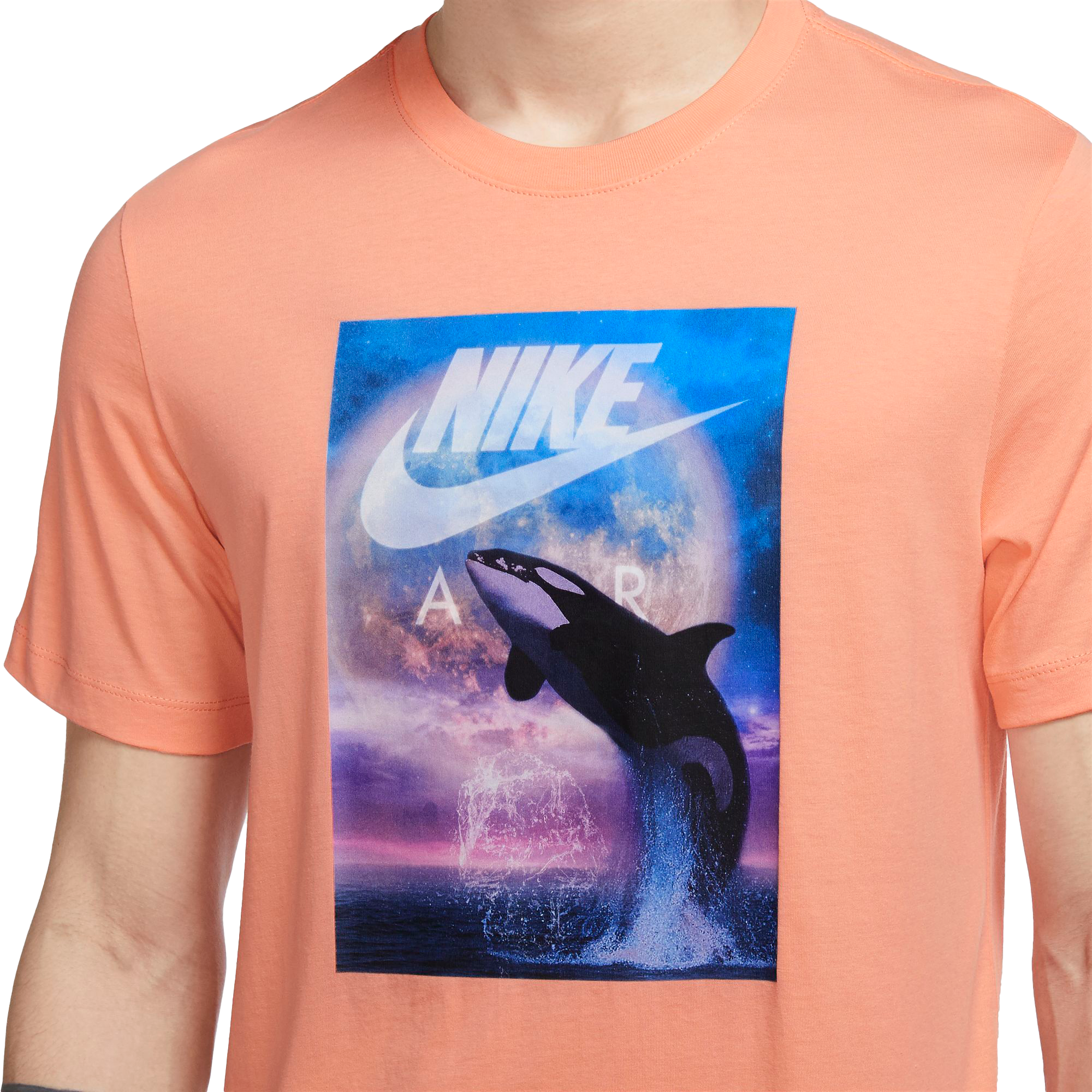 Peach best sale nike top