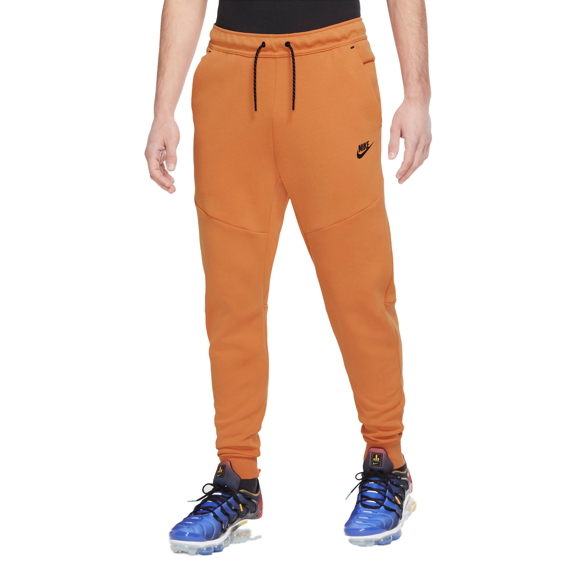 nike men's sportswear club fleece orange joggers