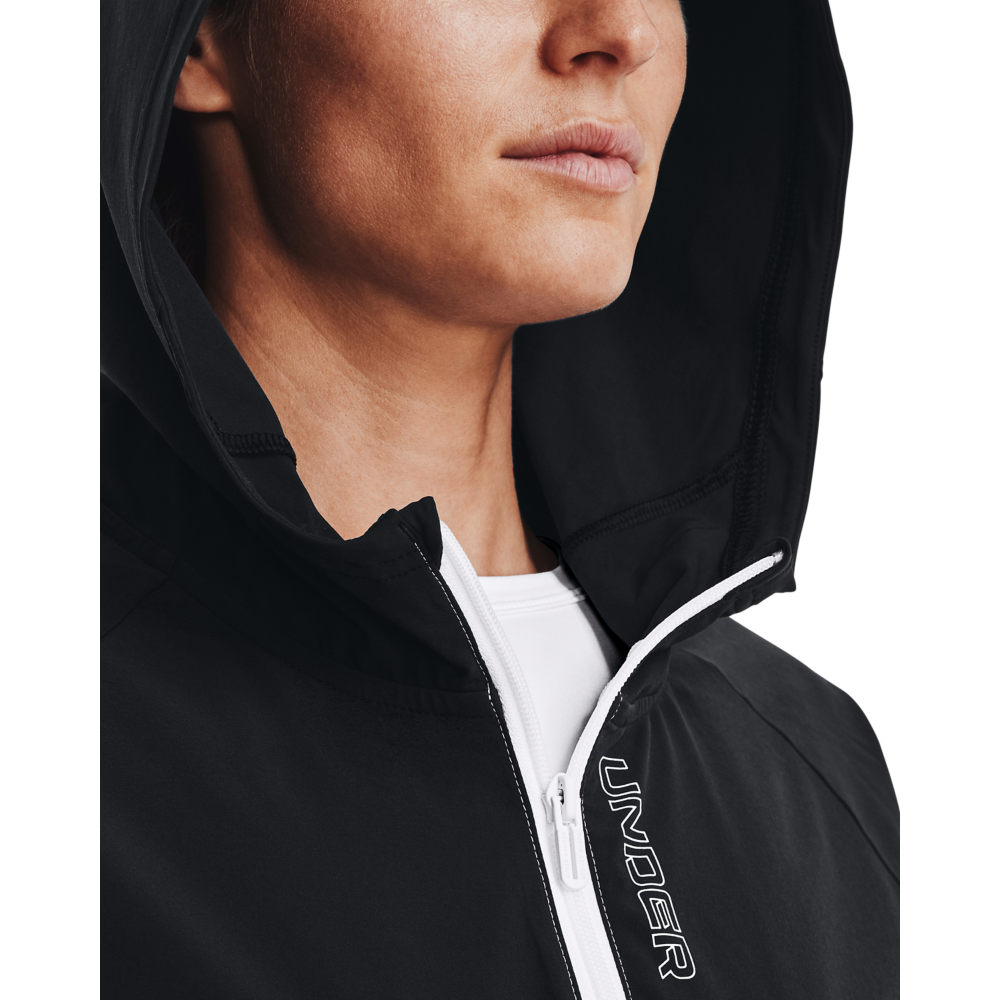 Under Armour Women's Woven Full Zip Jacket : : Clothing, Shoes &  Accessories