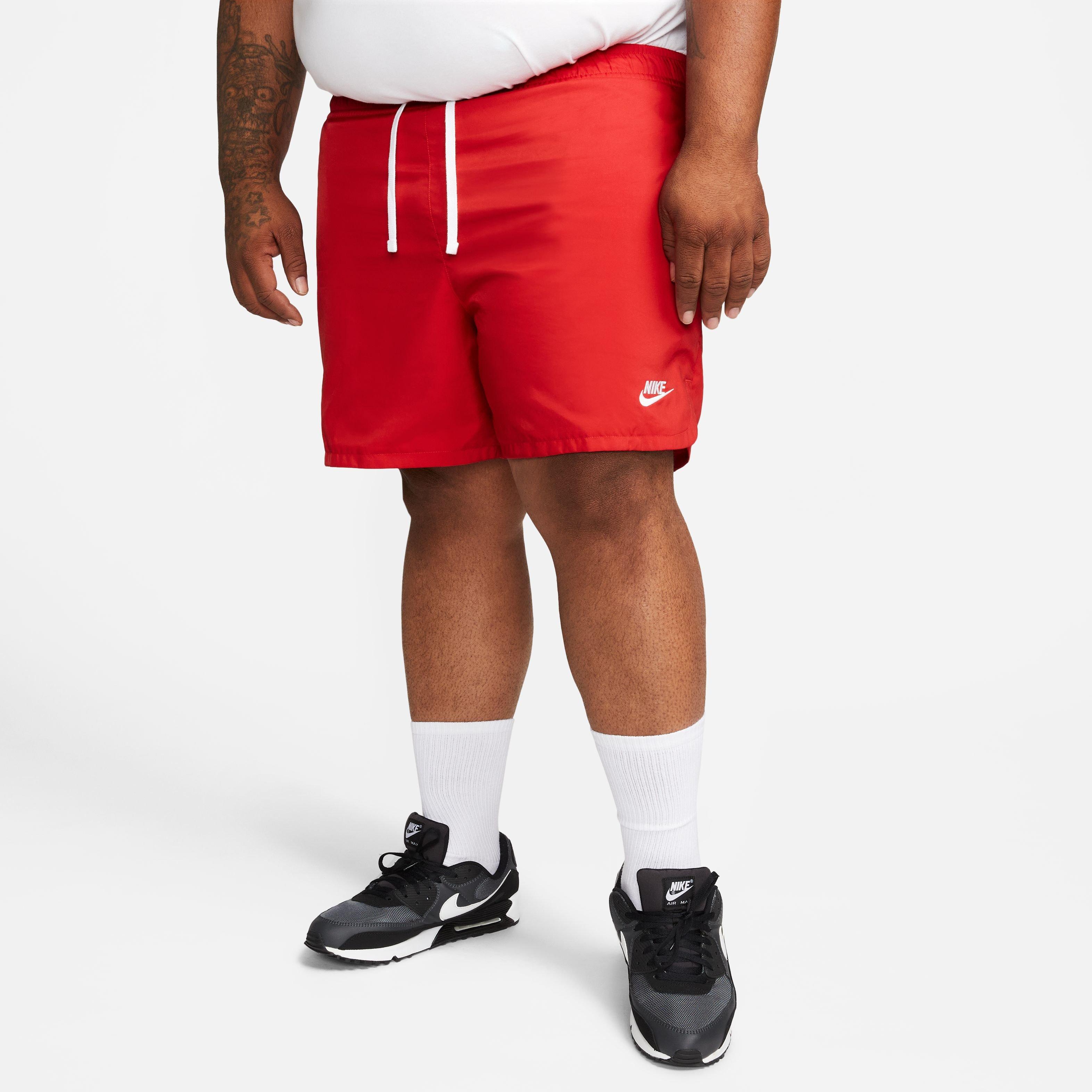 Nike Men's Sportswear Sport Essentials Woven Lined Flow "Red" Shorts - RED Thumbnail View 5