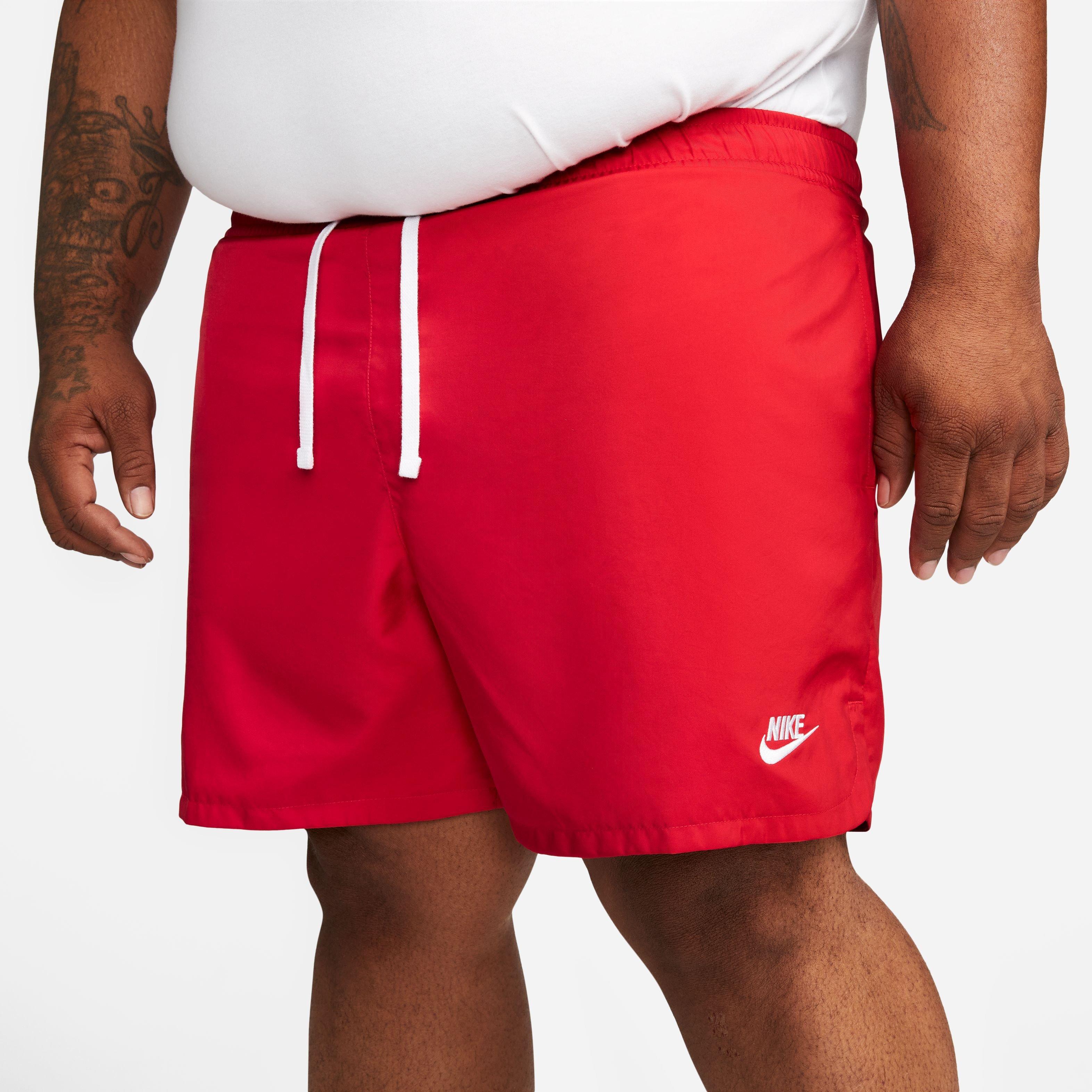 Nike Men's Sportswear Sport Essentials Woven Lined Flow "Red" Shorts - RED Thumbnail View 4