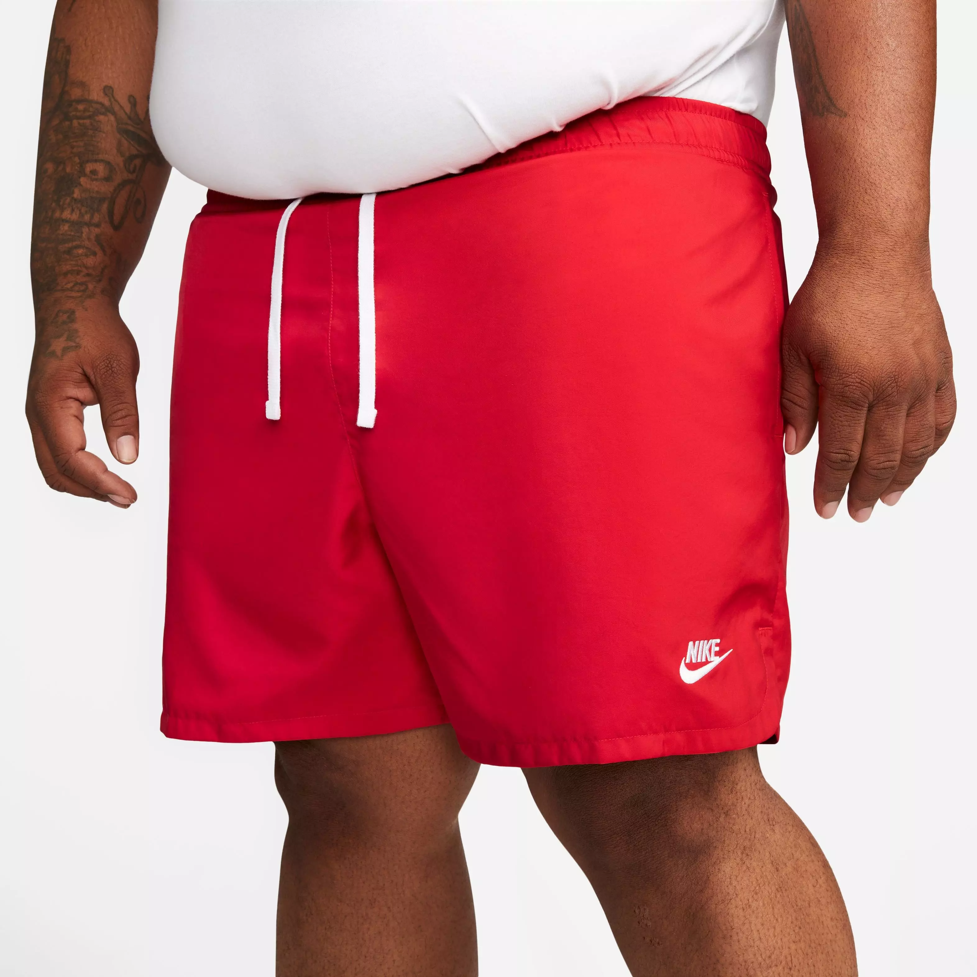 Nike Men's Sportswear Sport Essentials Woven Lined Flow "Red" Shorts - RED