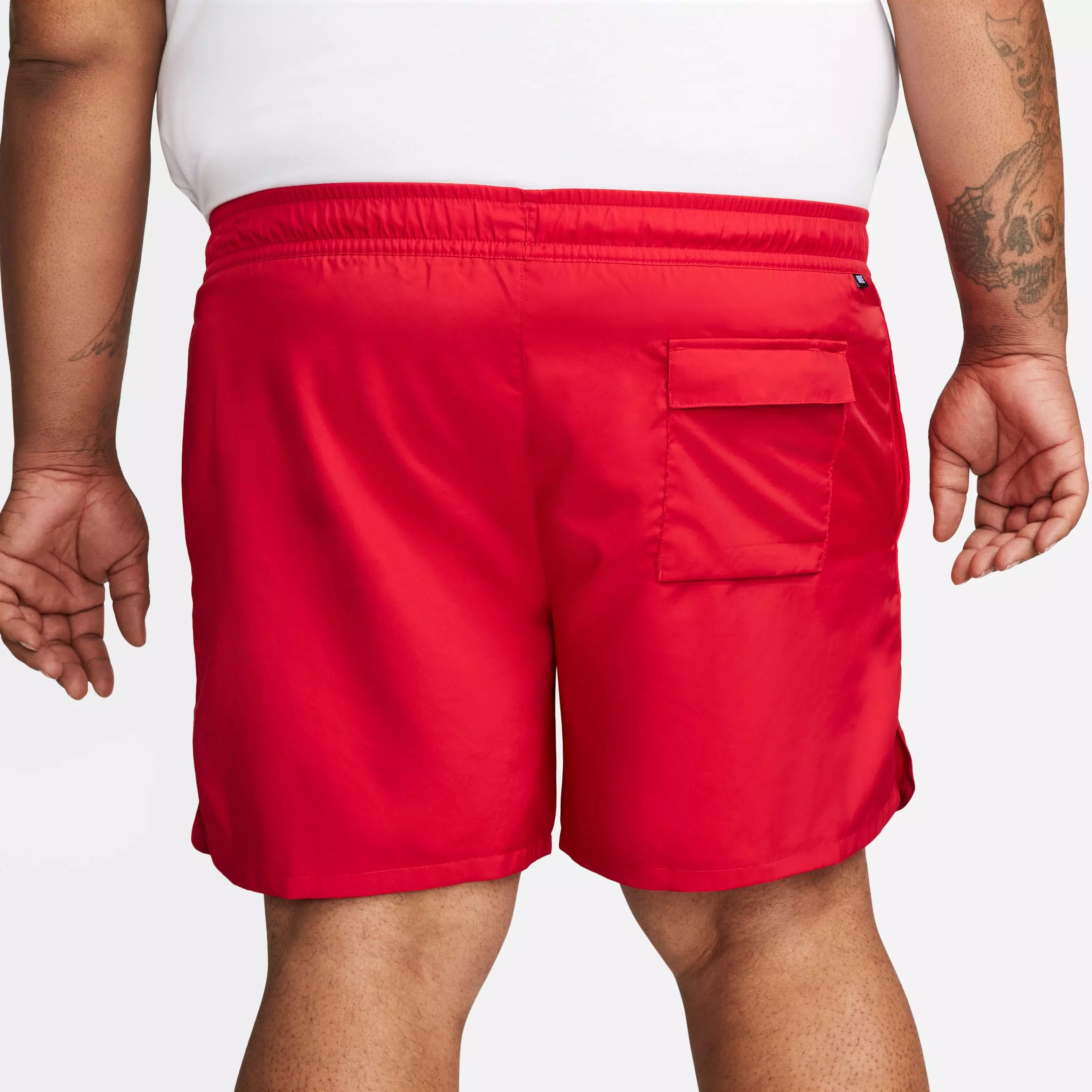 Nike Men's Sportswear Sport Essentials Woven Lined Flow "Red" Shorts - RED
