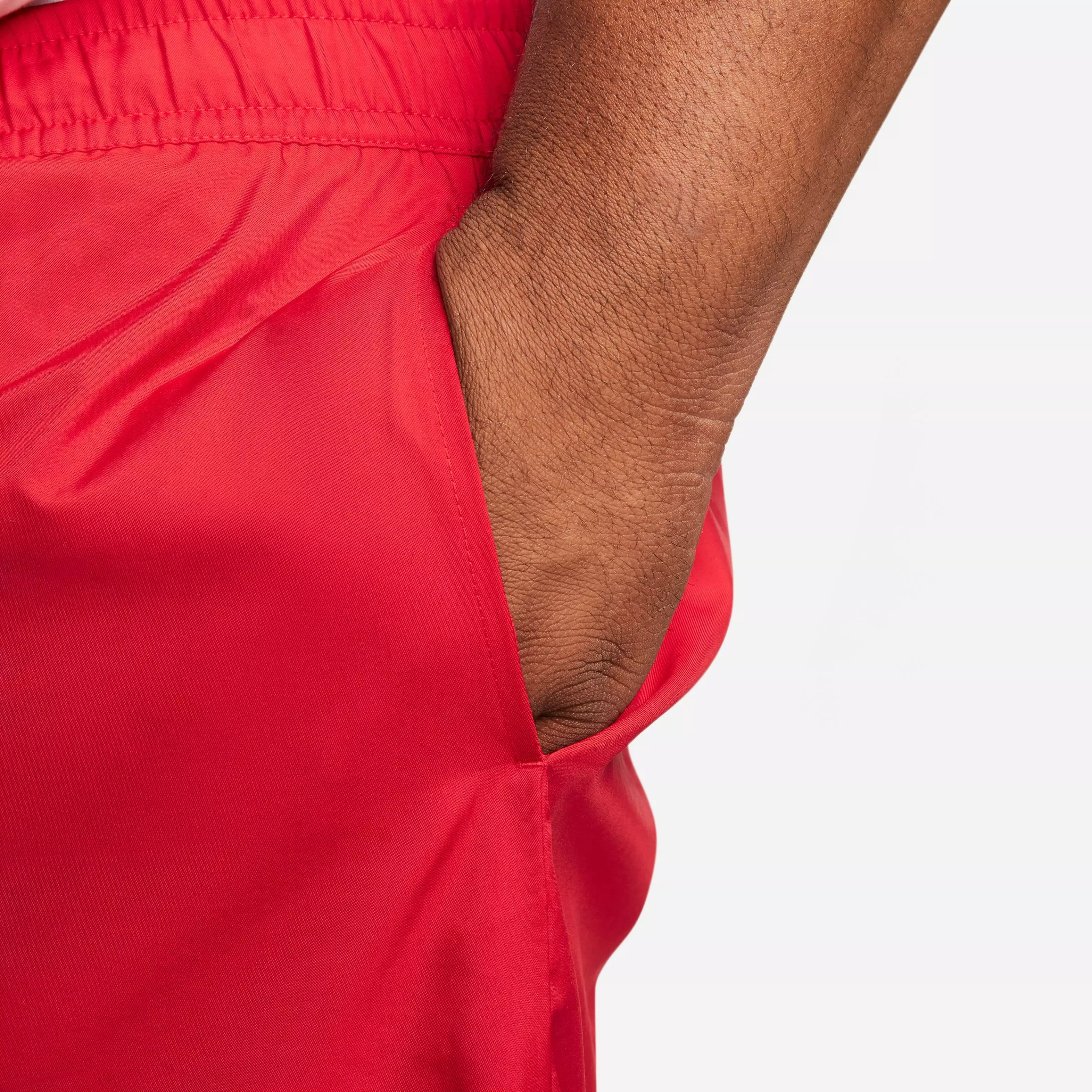 Nike Men's Sportswear Sport Essentials Woven Lined Flow "Red" Shorts - RED