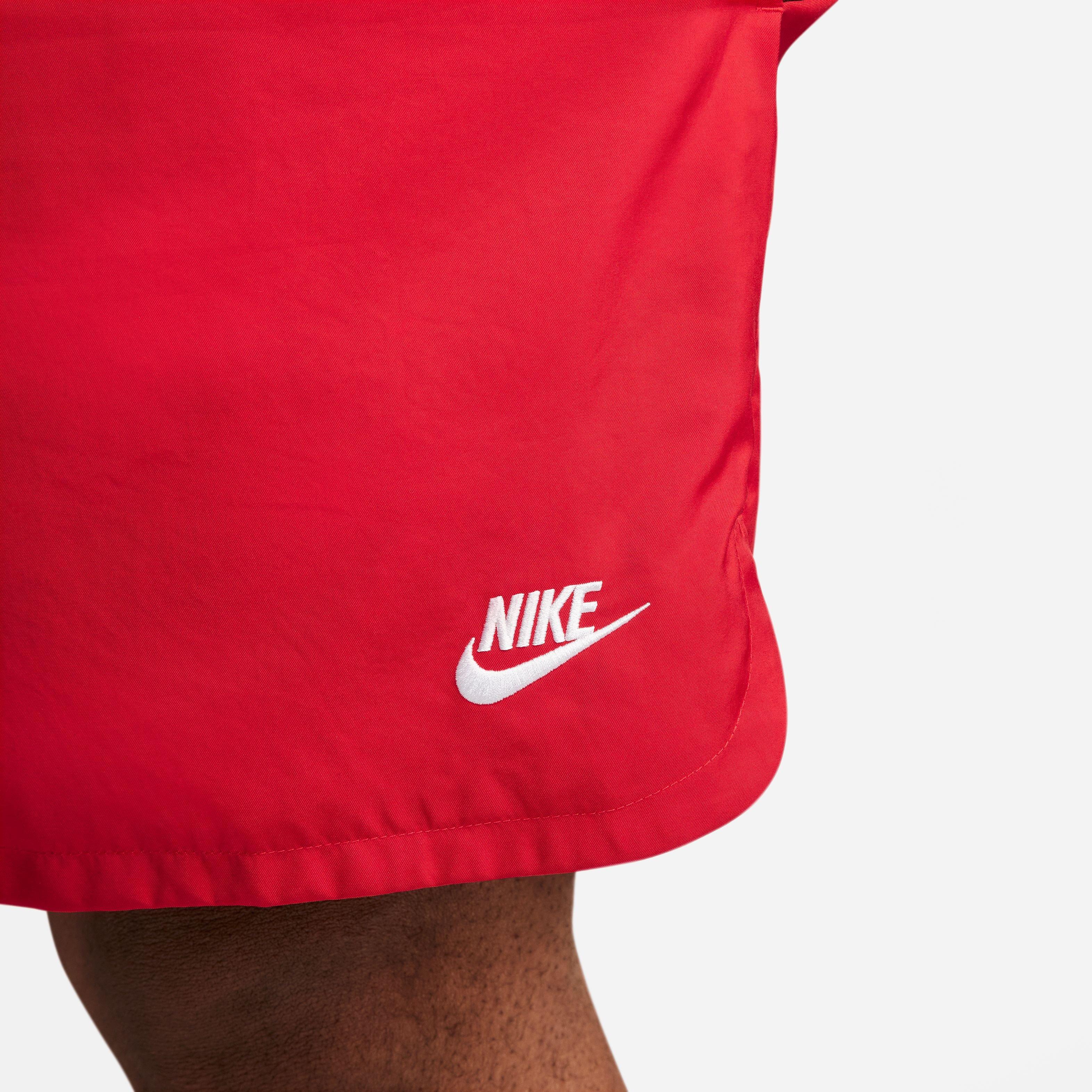 Nike Men's Sportswear Sport Essentials Woven Lined Flow "Red" Shorts - RED Thumbnail View 10