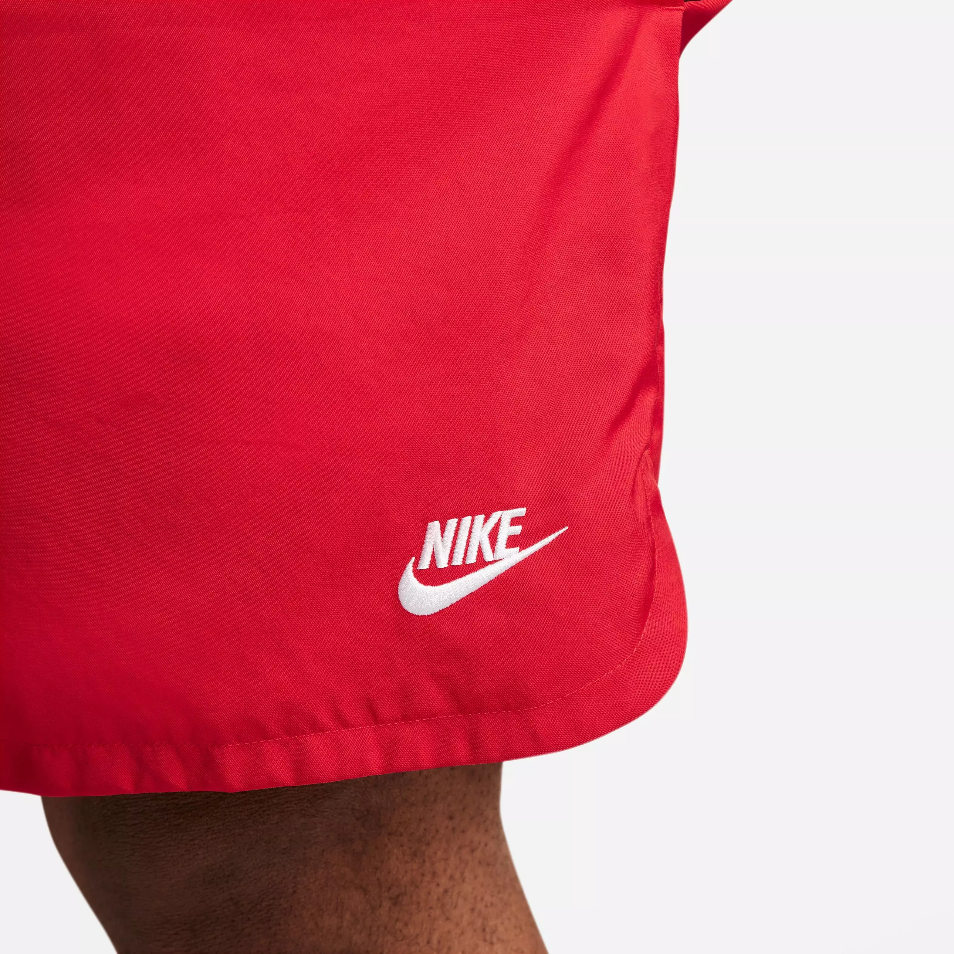 Nike Men's Sportswear Sport Essentials Woven Lined Flow "Red" Shorts - RED