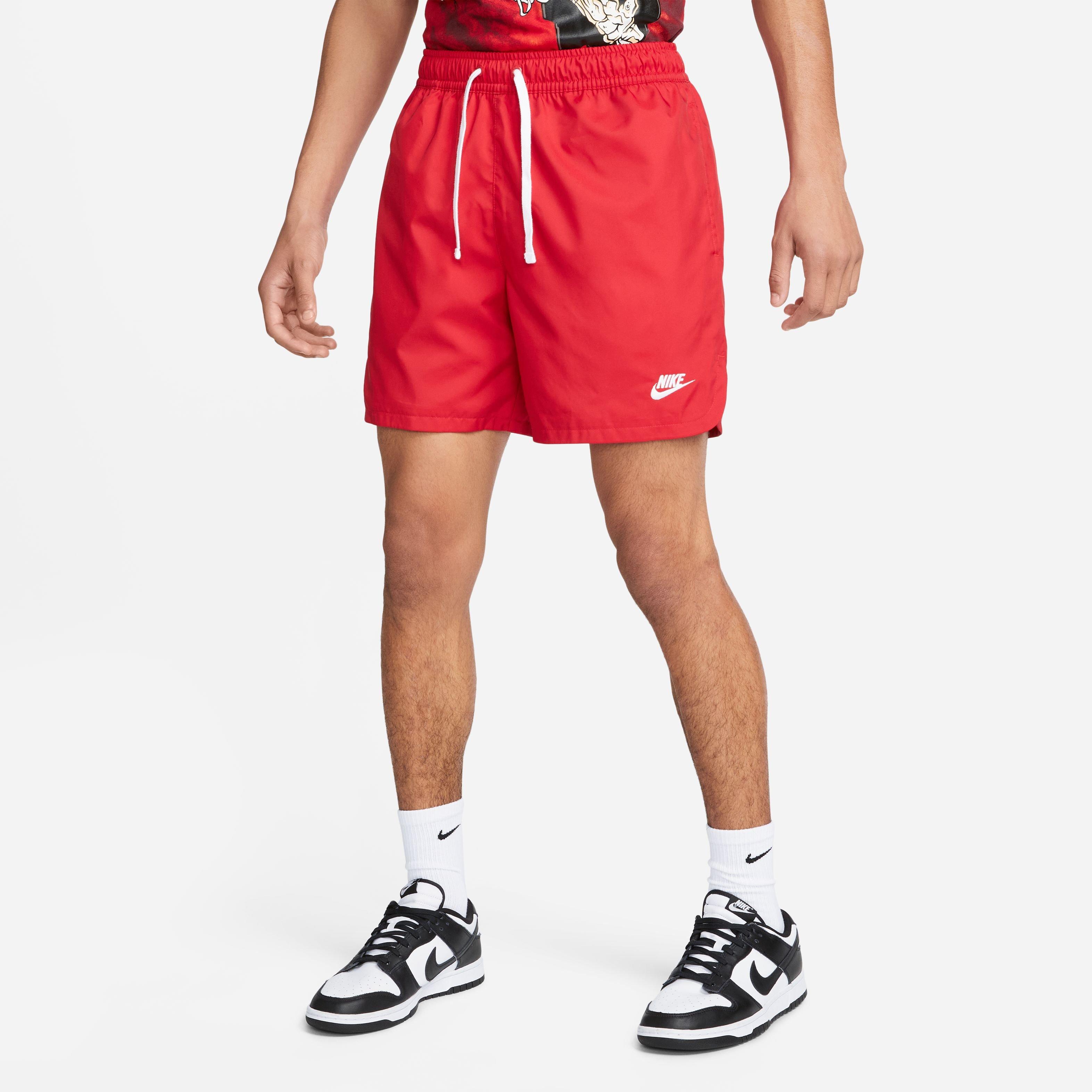 Nike Men's Sportswear Sport Essentials Woven Lined Flow "Red" Shorts - RED Thumbnail View 1