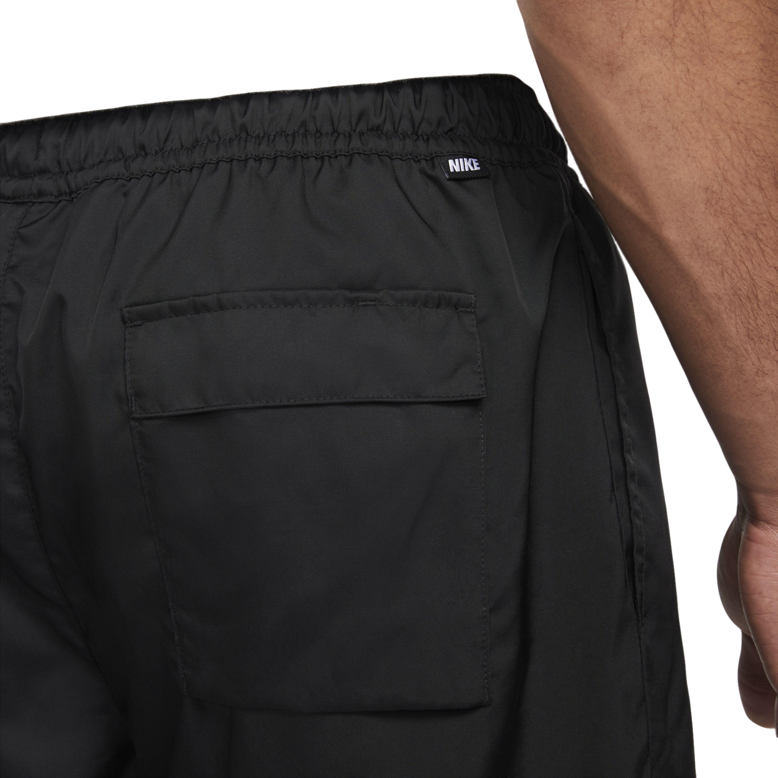 Nike Men's Sportswear Sport Essentials Woven Lined Flow Shorts - BLACK Thumbnail View 5