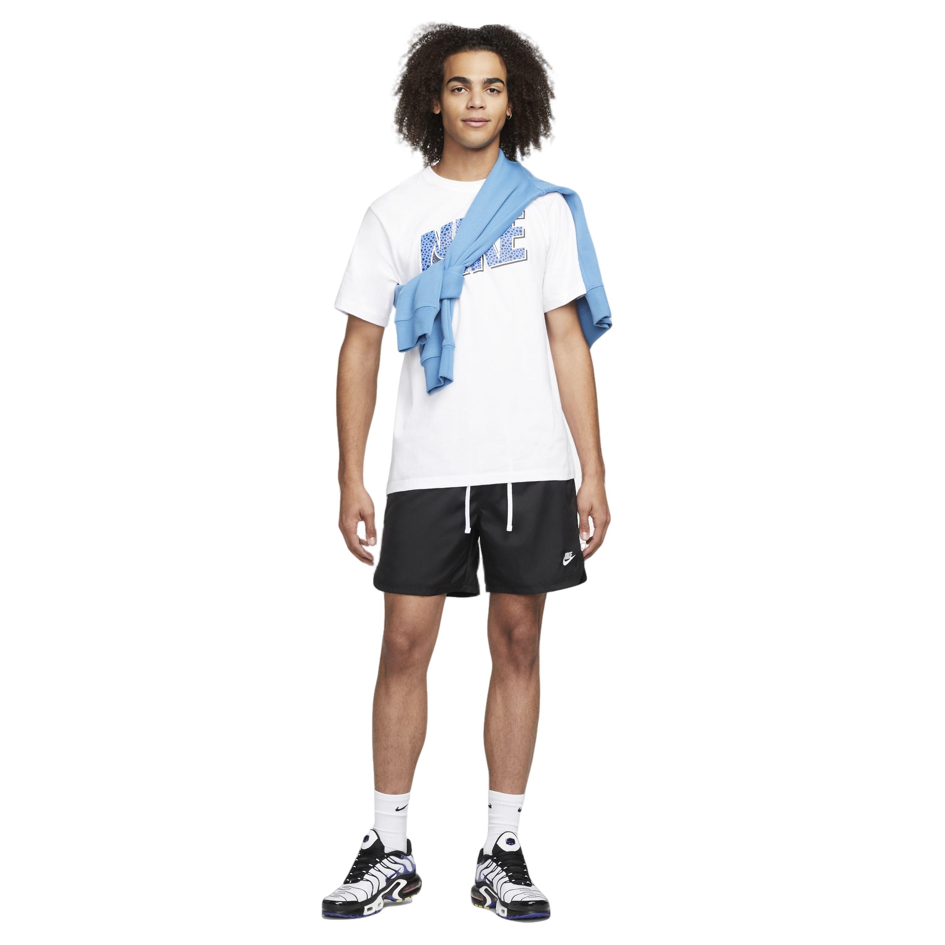 Nike Men's Sportswear Sport Essentials Woven Lined Flow Shorts - BLACK Thumbnail View 7