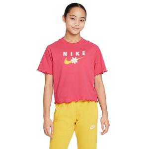 Nike Big Girls' Swoosh All-Over-Print Ice Cream Sports Bra