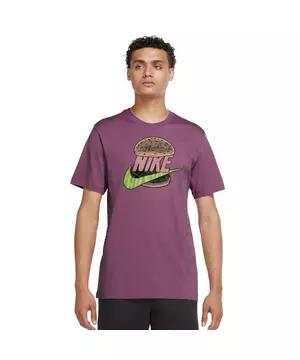 Agarrar Completo Sensación Nike Men's Sportswear Sole Food Hamburger Graphic "Purple" Tee