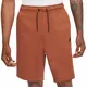 Nike Men's Sportswear Tech Fleece "Orange" Shorts - DK ORANGE Thumbnail View 1