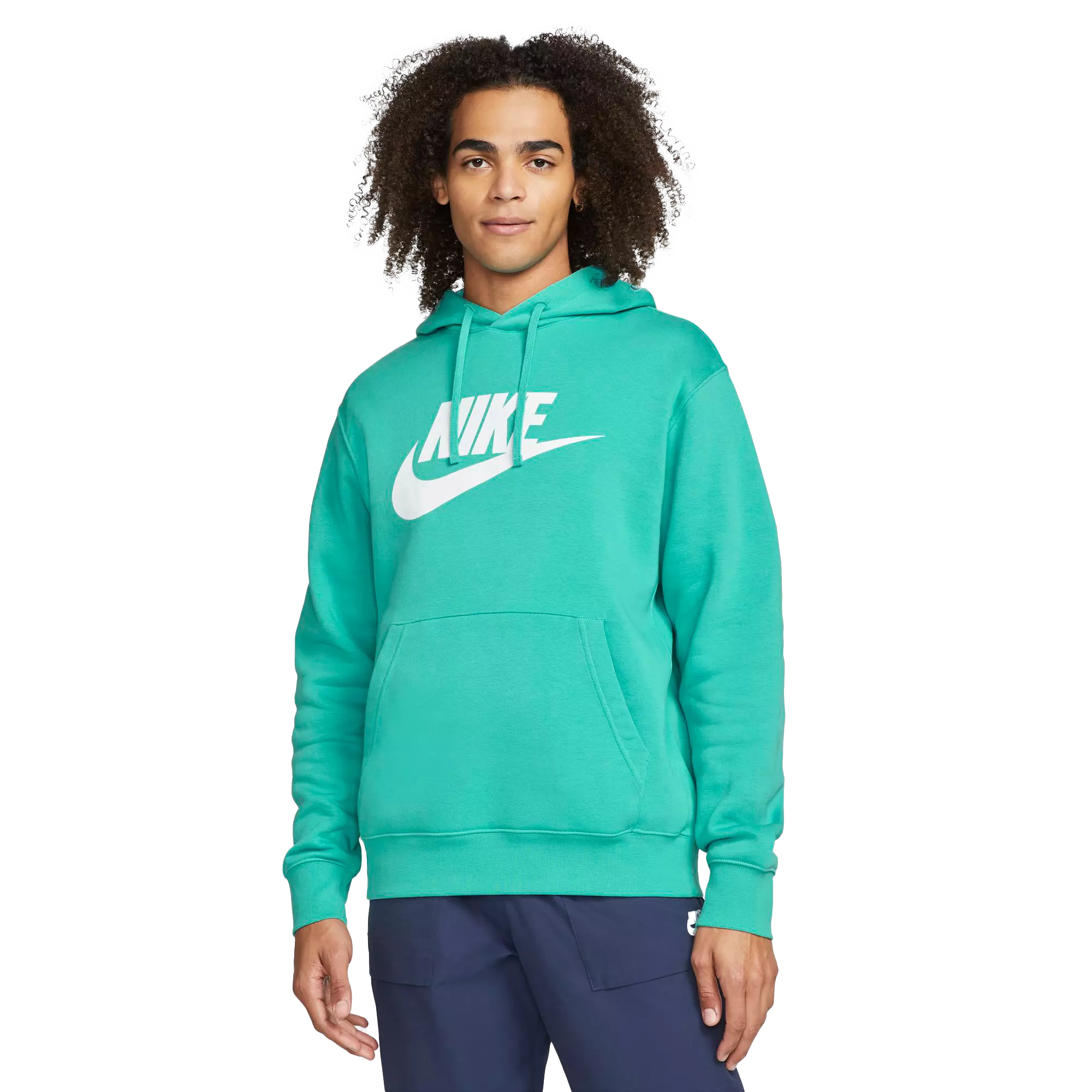 Nike Men's Big & Tall Sportswear Club Fleece "Teal" Pullover Hoodie - TEAL